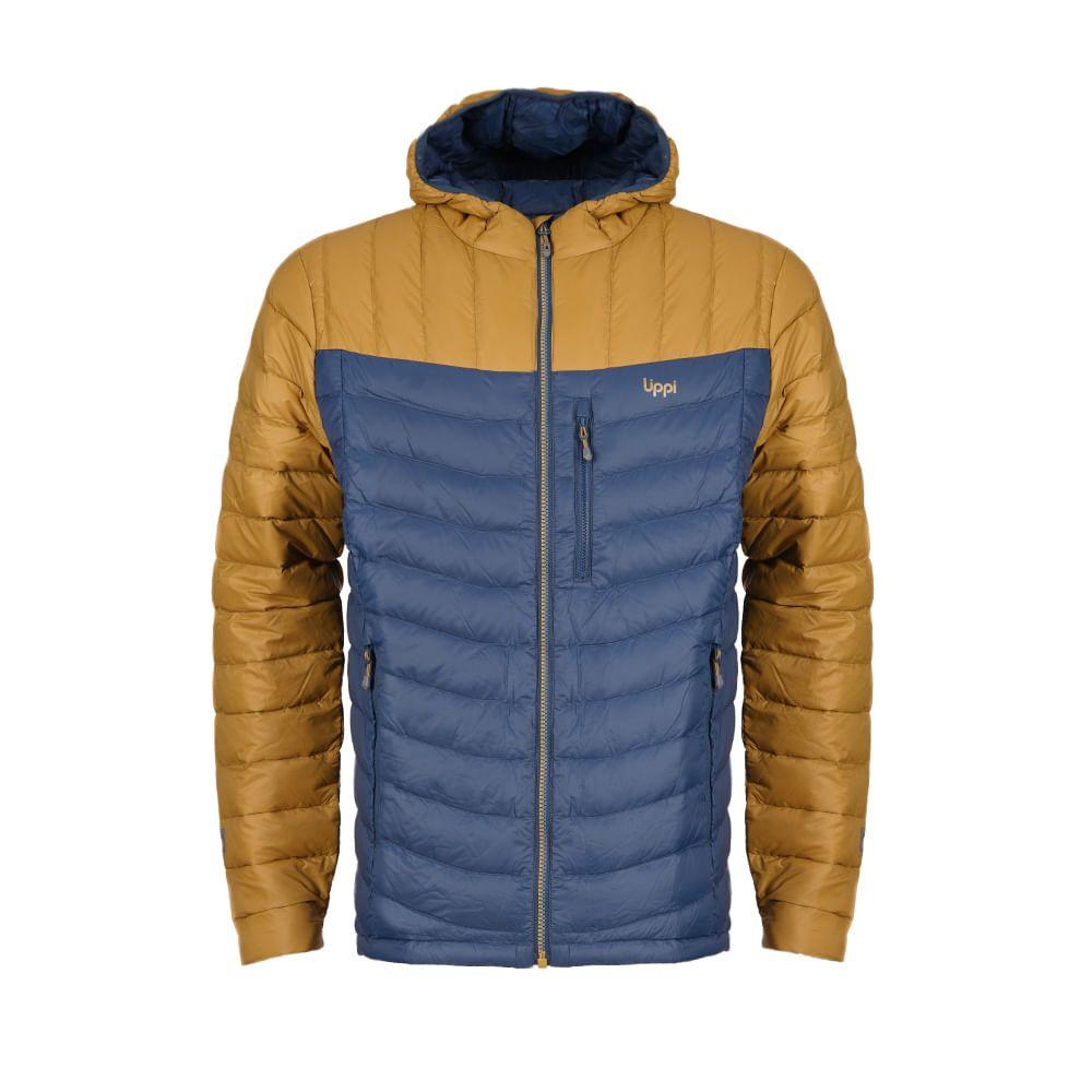 Chaqueta Hombre Bazpur Down Jacket Azul Noche / Mostaza Oscuro Lippi-0