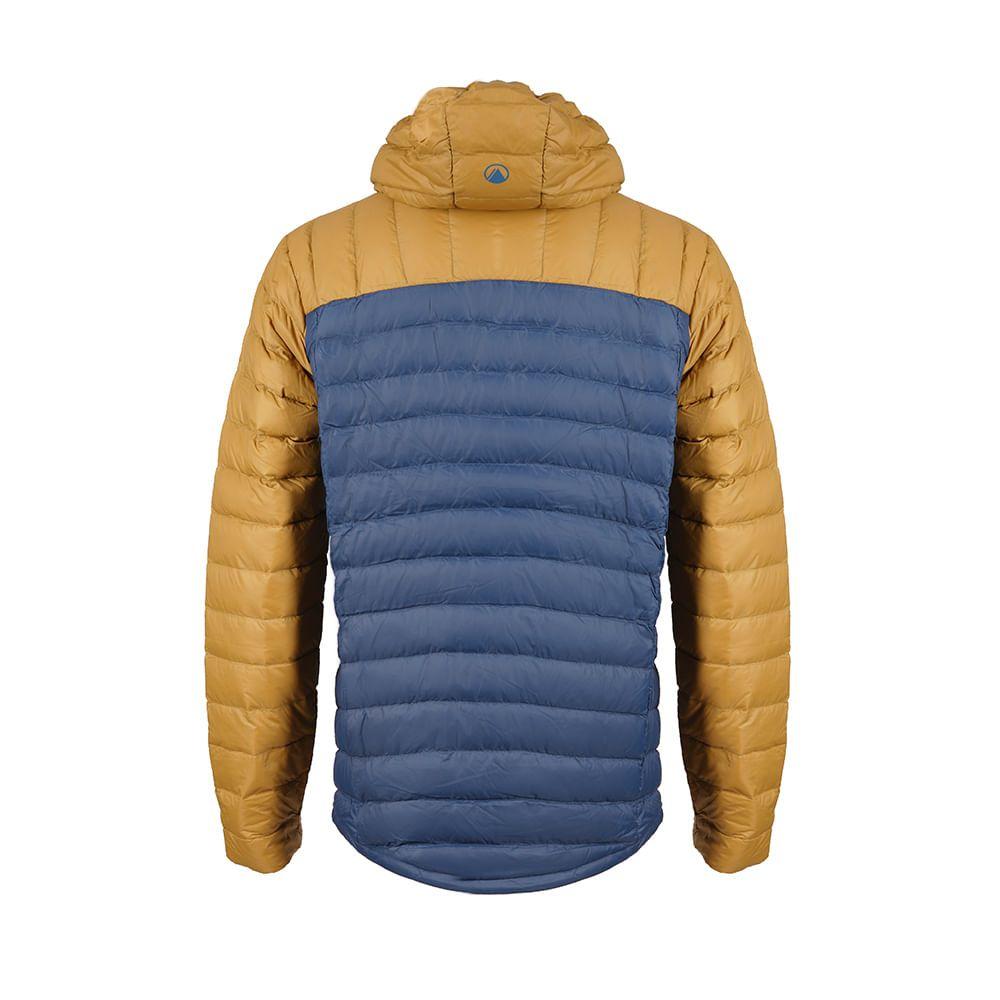 Chaqueta Hombre Bazpur Down Jacket Azul Noche / Mostaza Oscuro Lippi-1