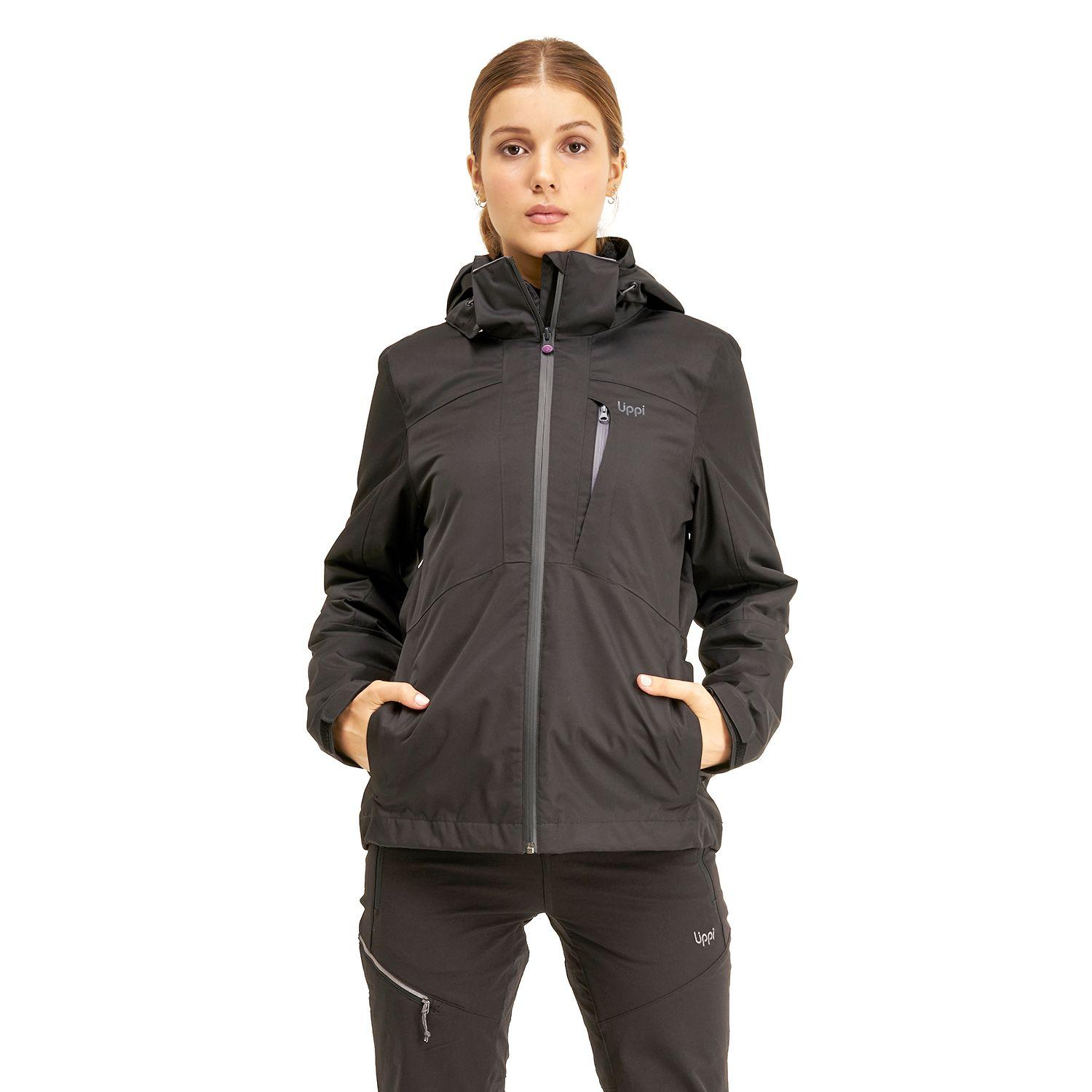 Chaqueta Mujer Tres Cruces Fusion-3 Hoody Jacket Negro Negro Lippi 20-1