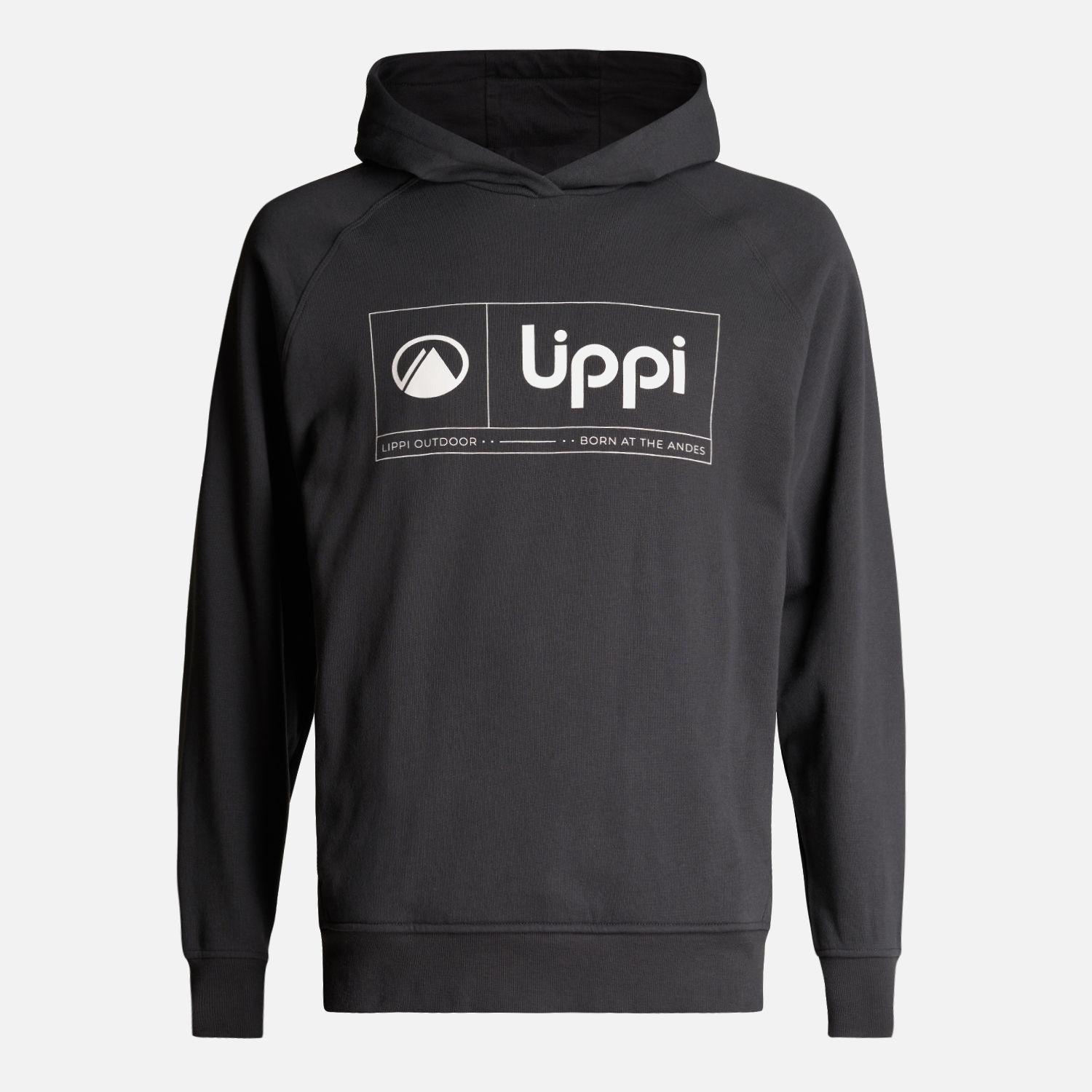 Poleron Hombre Insigne Hoody Sweatshirt Front Print Grafito Lippi I23-0