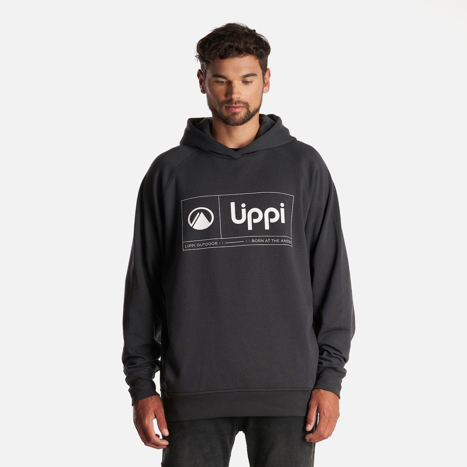 Poleron Hombre Insigne Hoody Sweatshirt Front Print Grafito Lippi I23-1