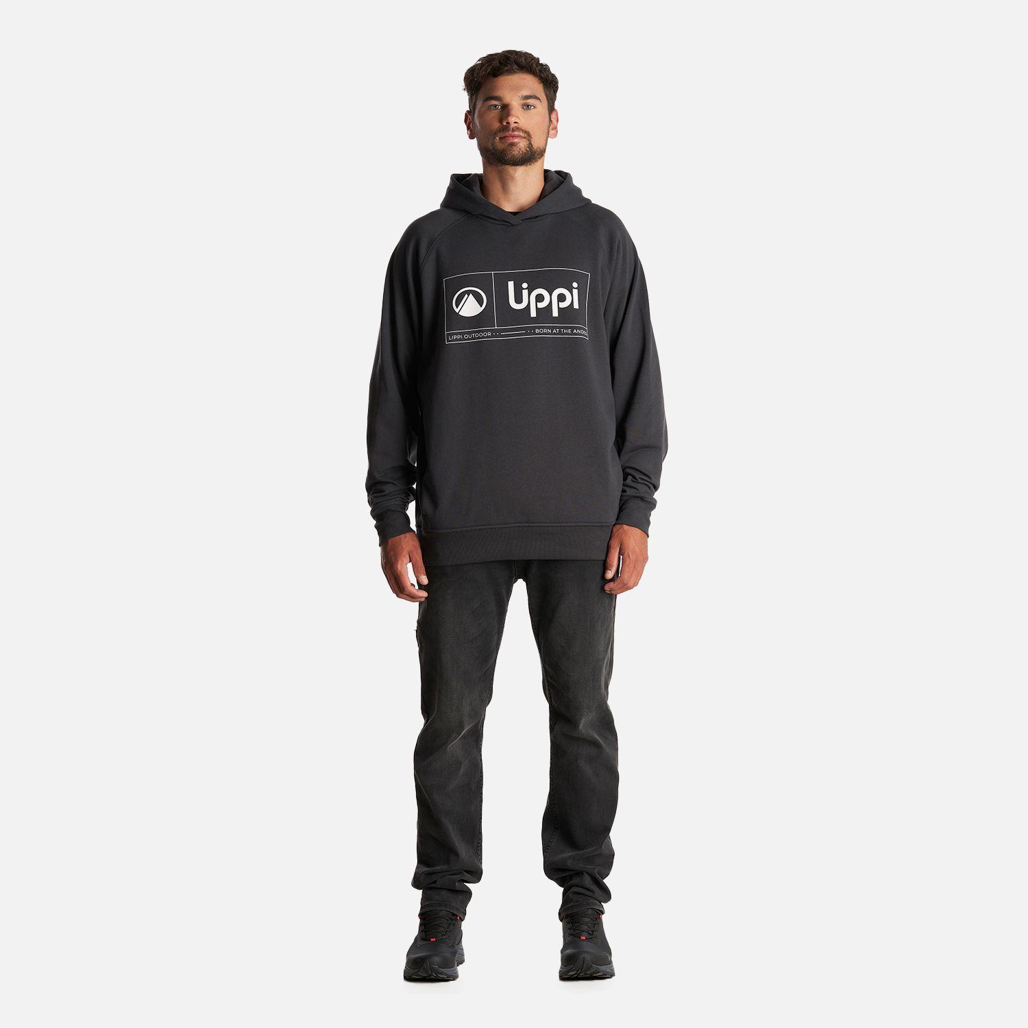 Poleron Hombre Insigne Hoody Sweatshirt Front Print Grafito Lippi I23-6