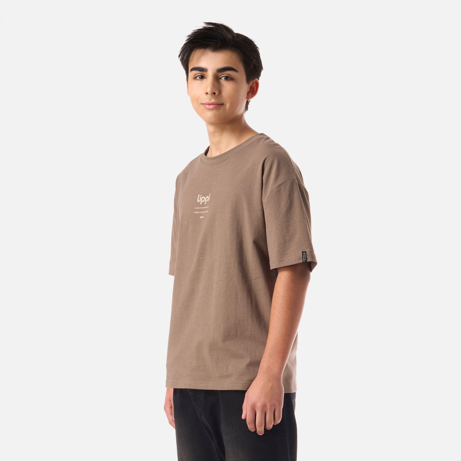 Polera Teen Boy Mountain Trip Oversize T-Shirt Café Lippi V26-2