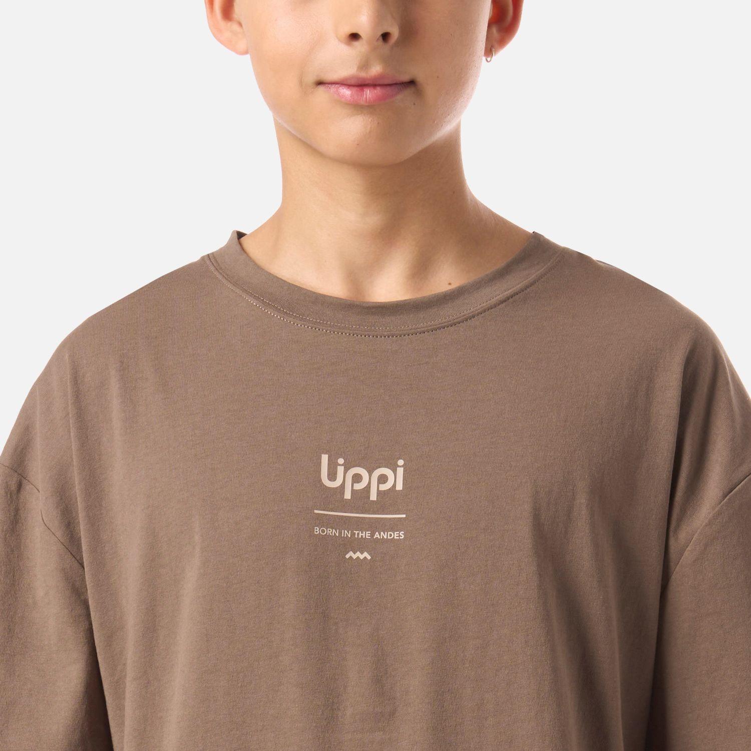 Polera Teen Boy Mountain Trip Oversize T-Shirt Café Lippi V26-3