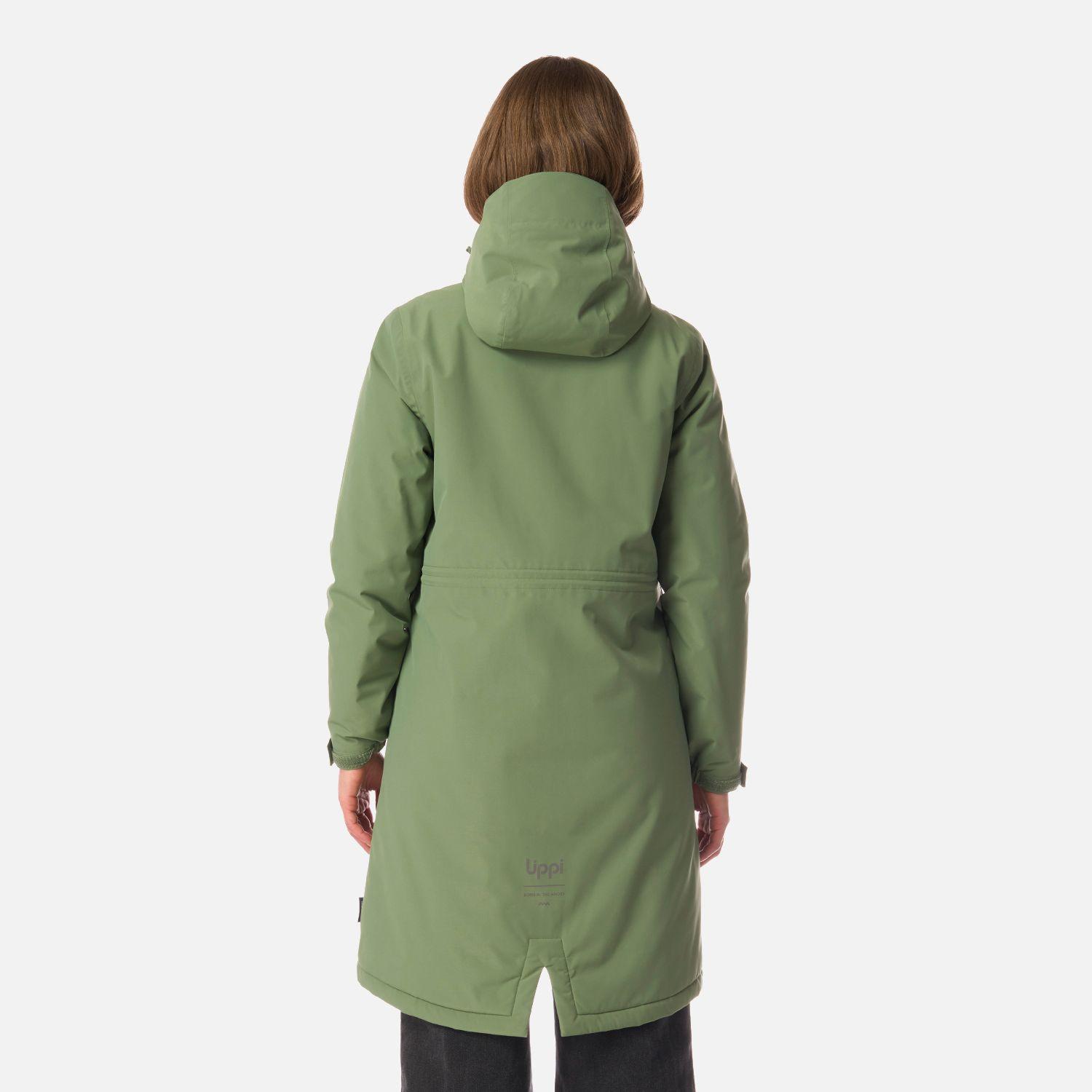 Chaqueta Mujer Mountains Live B-dry Steam-Pro Long Jacket Jade Oscuro Lippi I26-2