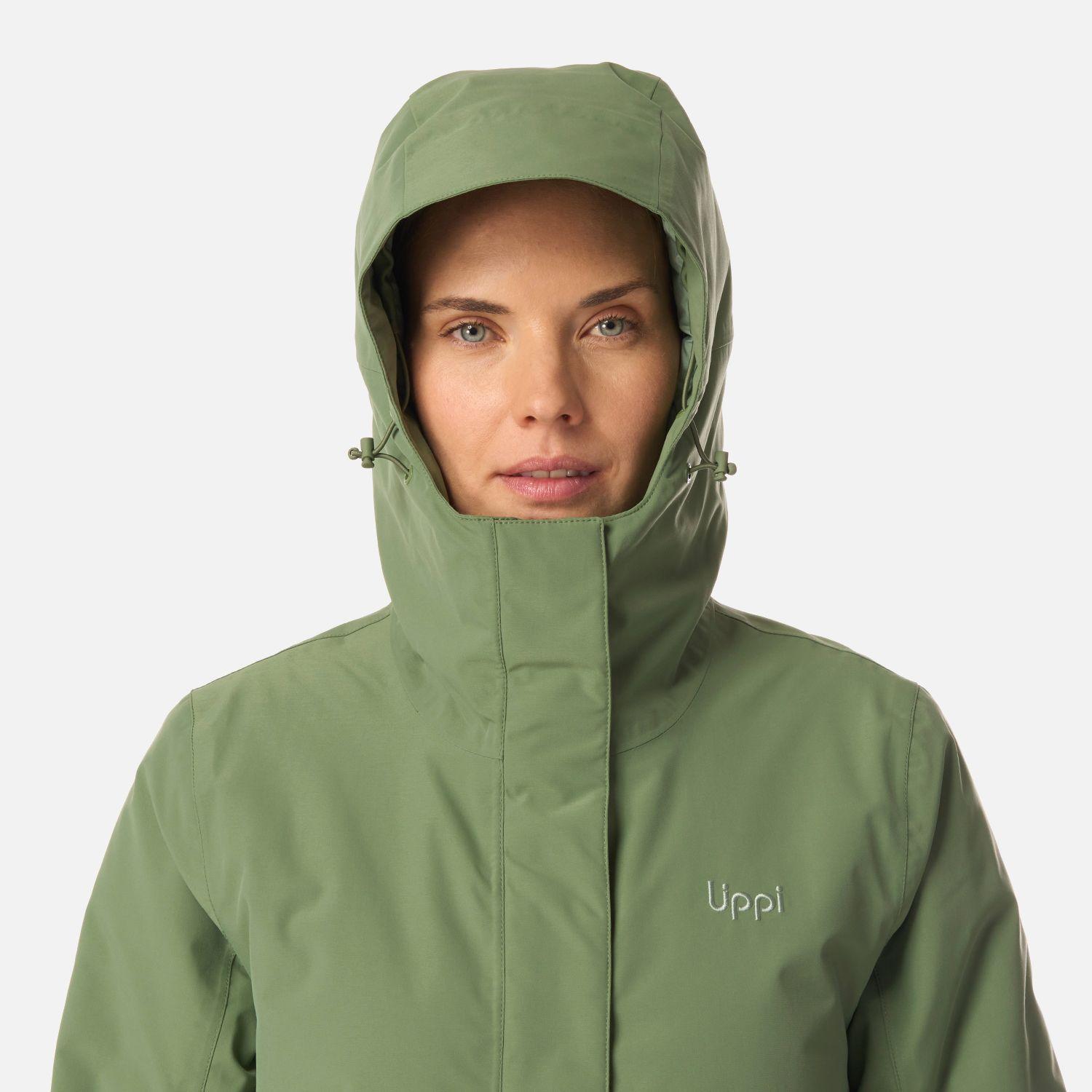 Chaqueta Mujer Mountains Live B-dry Steam-Pro Long Jacket Jade Oscuro Lippi I26-3