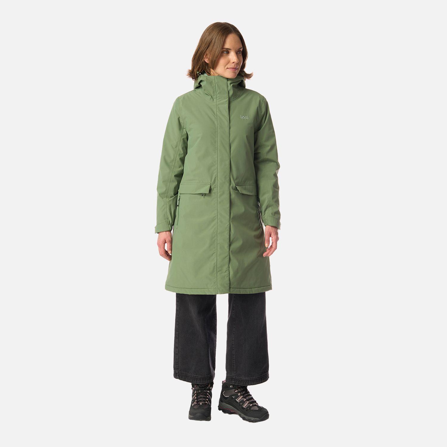 Chaqueta Mujer Mountains Live B-dry Steam-Pro Long Jacket Jade Oscuro Lippi I26-8