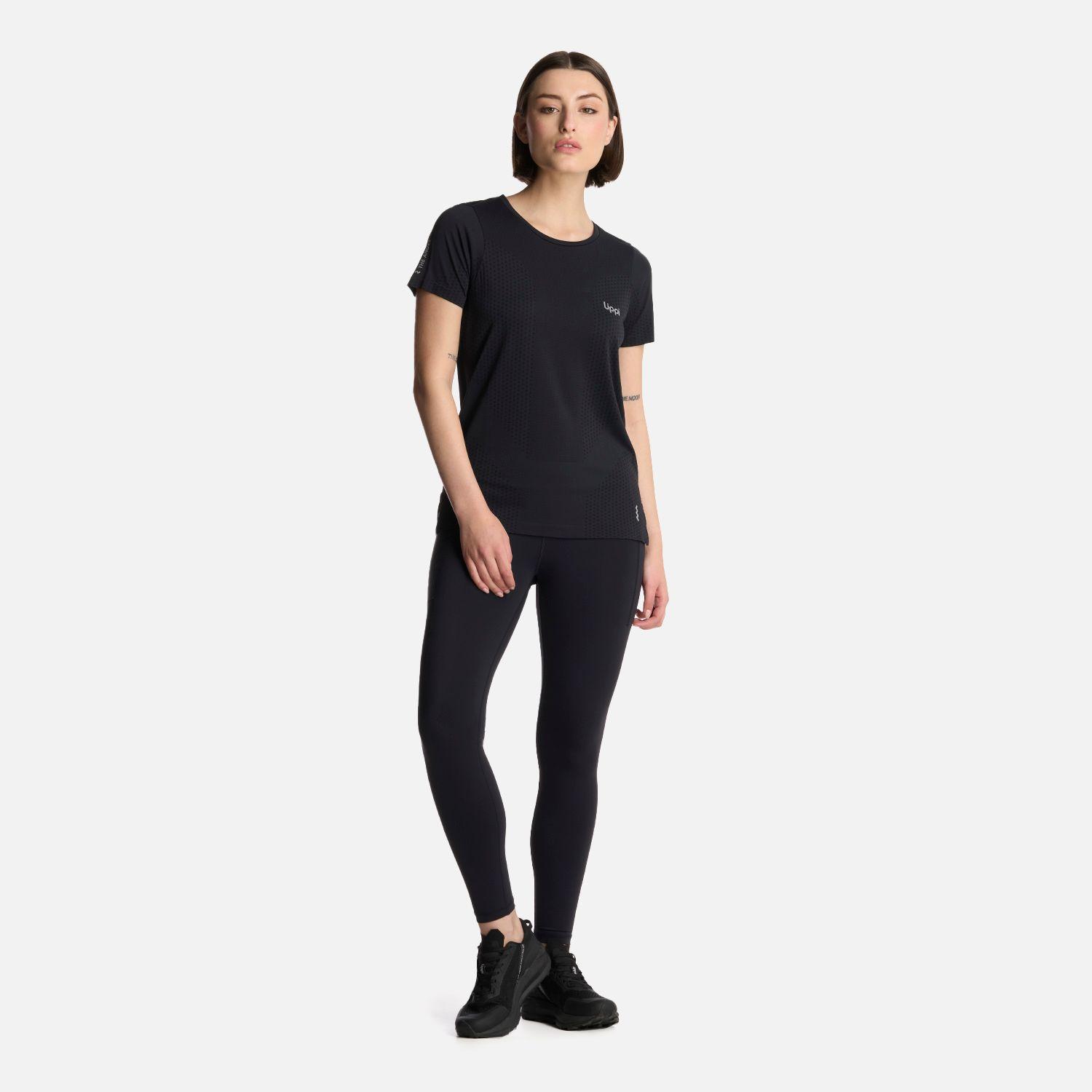 Polera Mujer 4 Run Seamless Trail Short Sleeve Negro Lippi-4