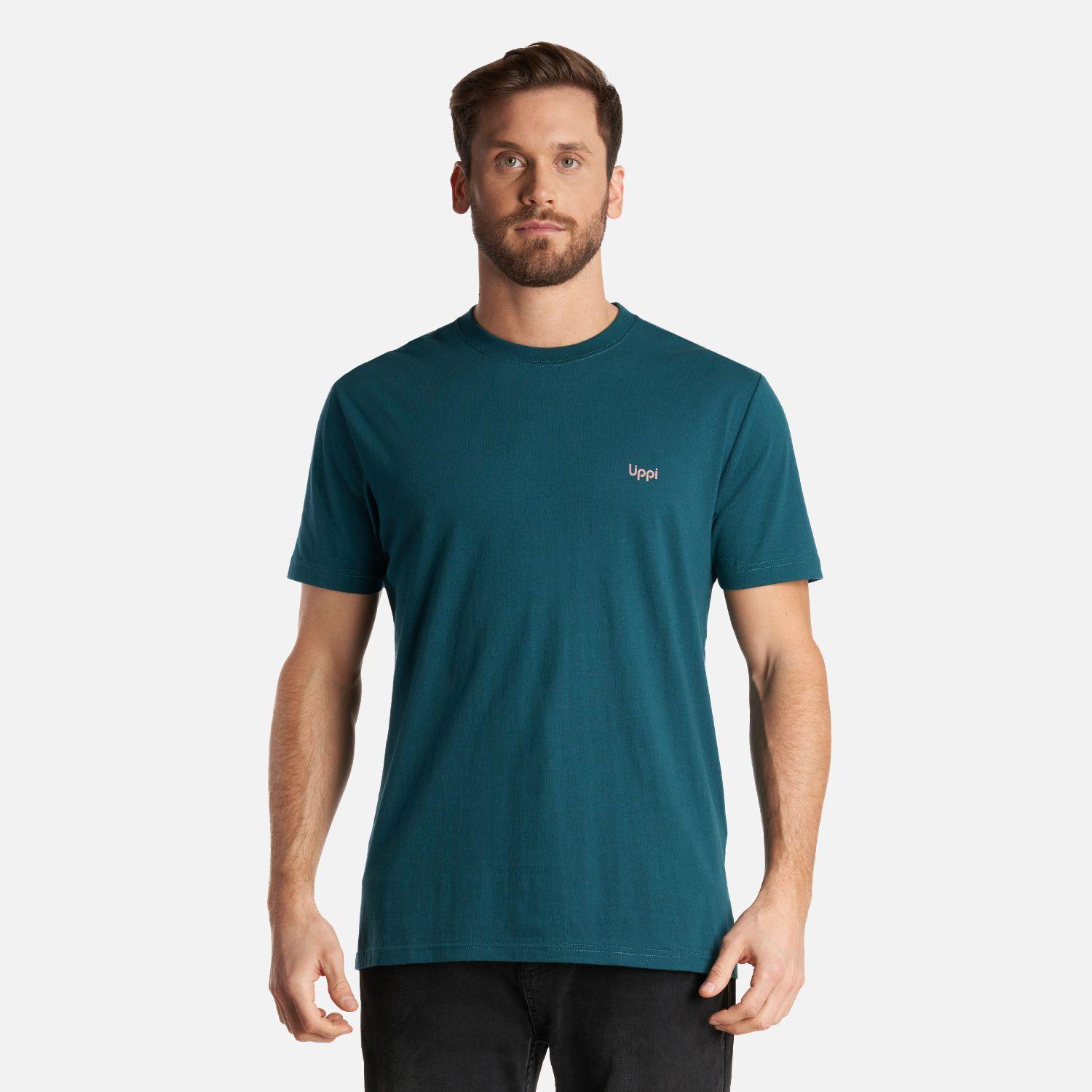 Polera Hombre Travel Fox T-Shirt Petroleo Lippi-1