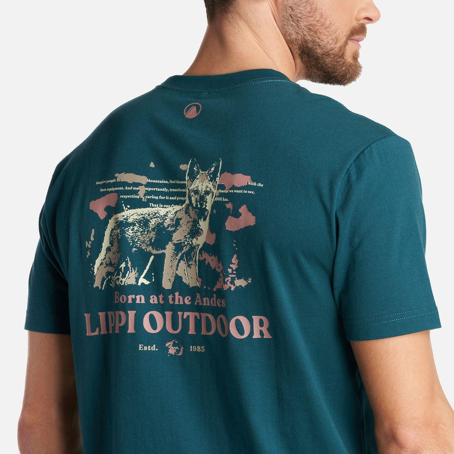 Polera Hombre Travel Fox T-Shirt Petroleo Lippi-4