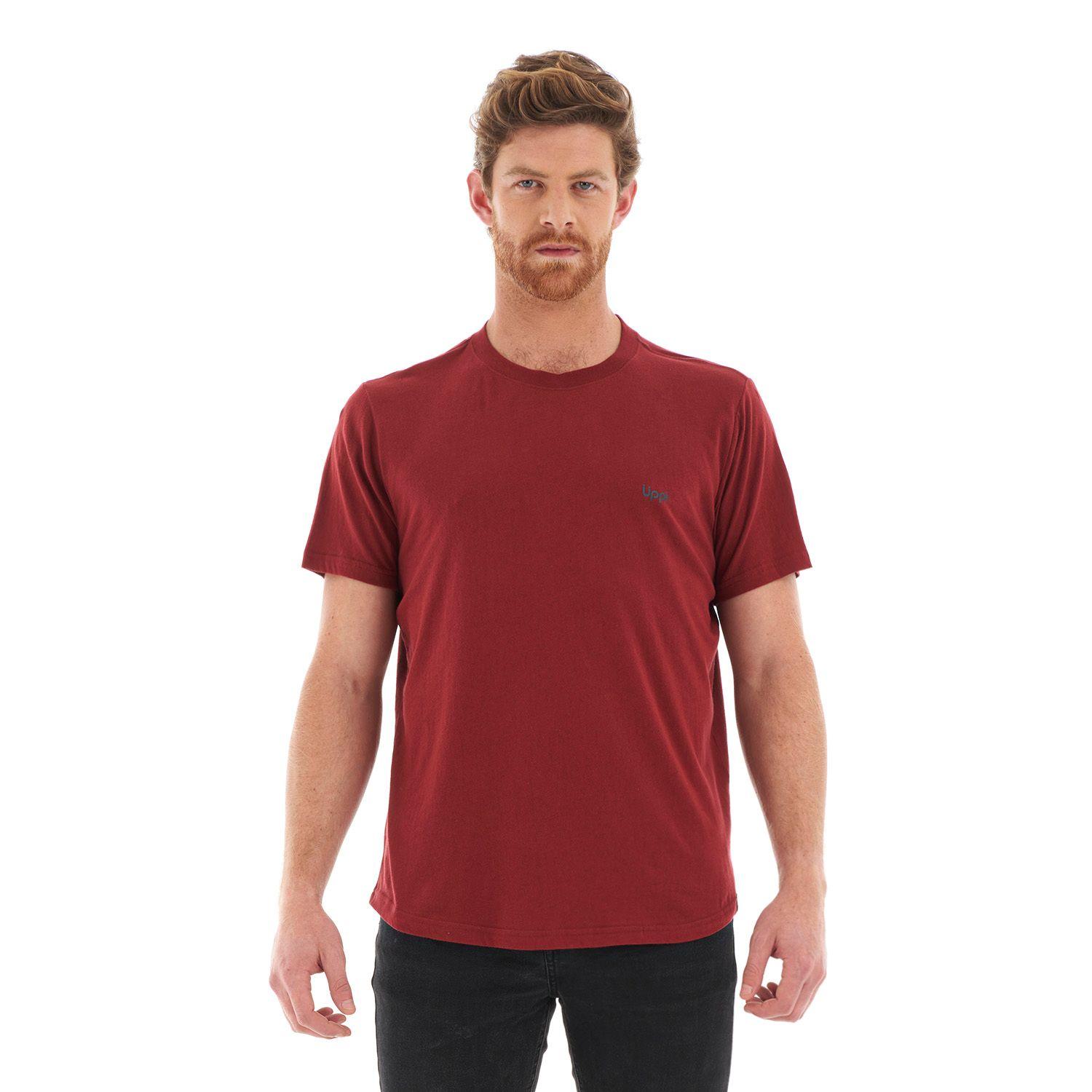 Polera Hombre Ulmo Cotton UV-Stop T-Shirt Rojo Lippi V22-1