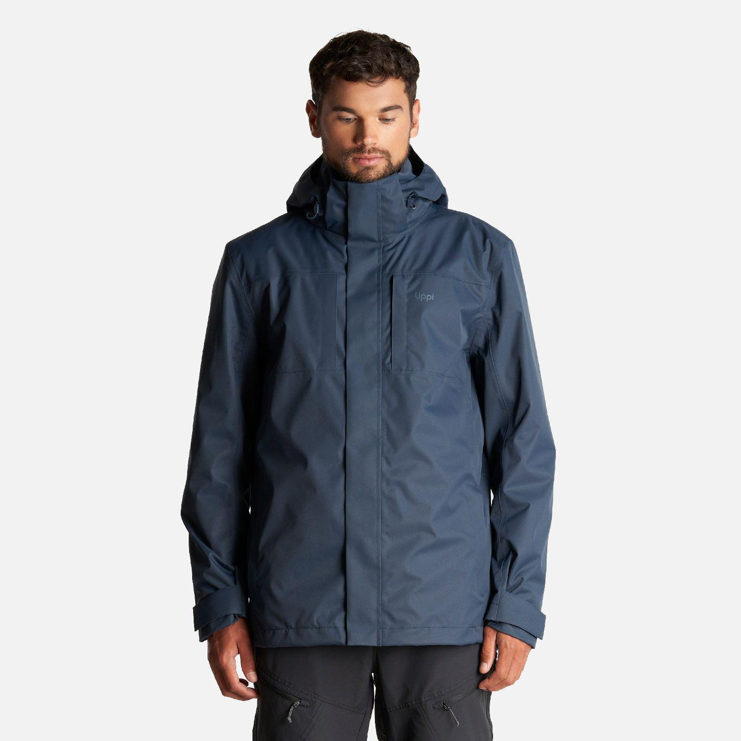 Chaqueta Hombre Tres Cruces Fusion-3 Hoody Jacket Azul Noche Lippi-1