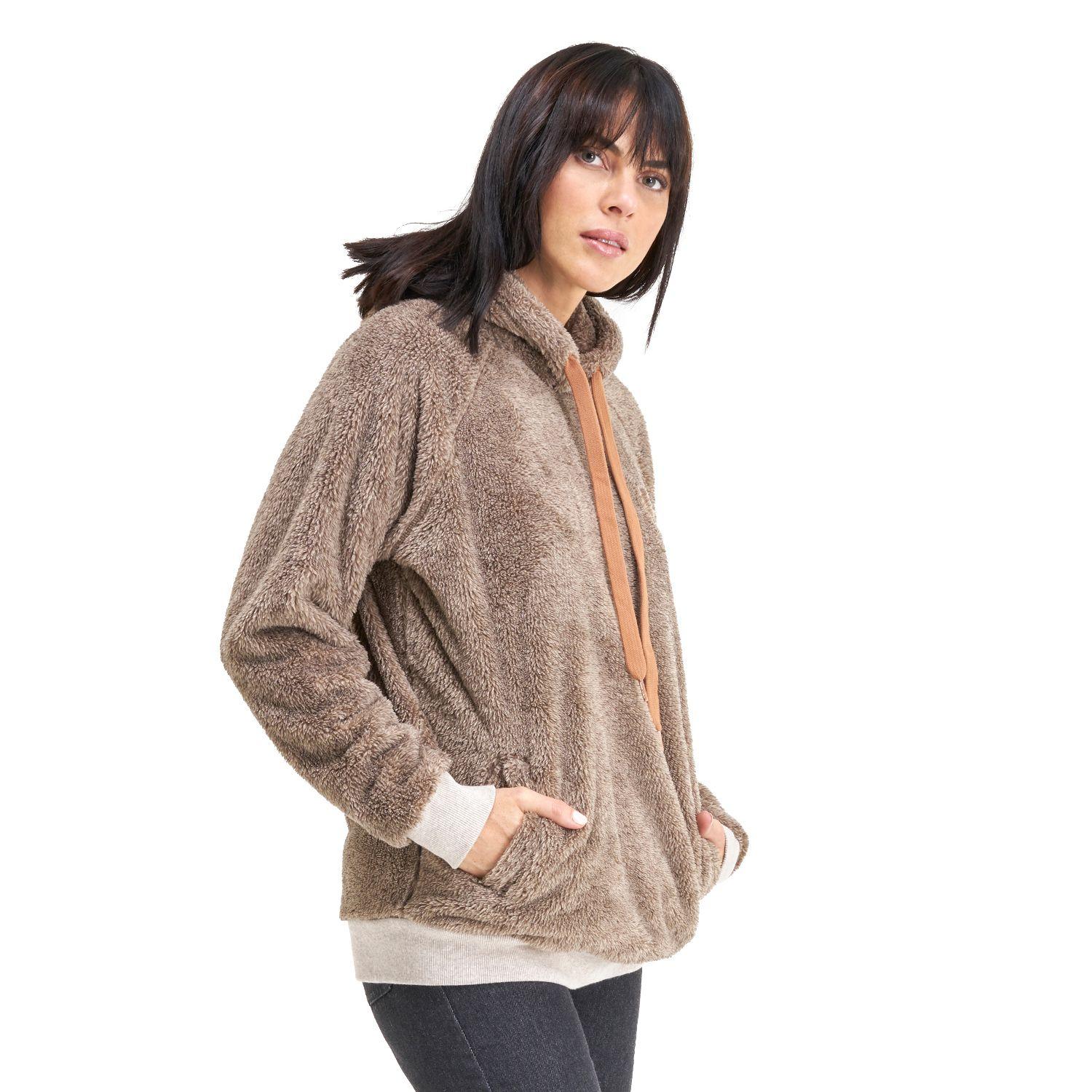 Poleron Mujer Cangur-oso Beige Haka Honu I20-2