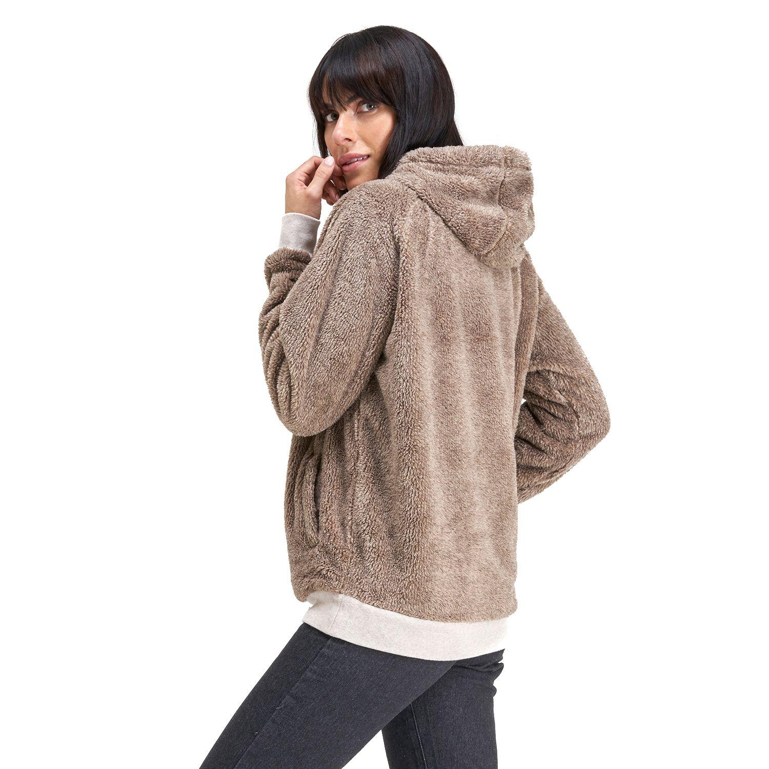 Poleron Mujer Cangur-oso Beige Haka Honu I20-3