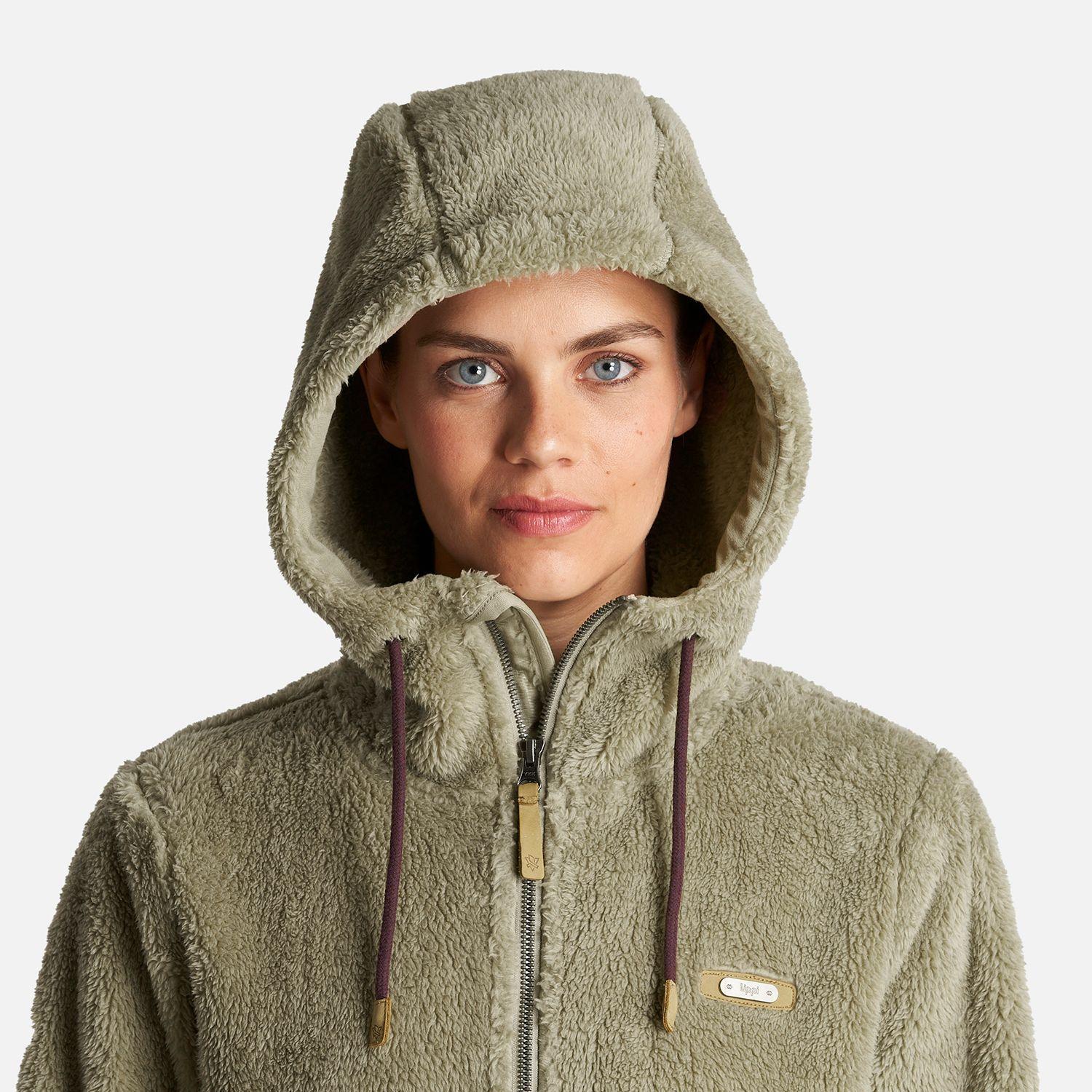 Chaqueta Mujer Bear Shaggy-Pro Hoody Jacket Verde Grisaceo Lippi-4