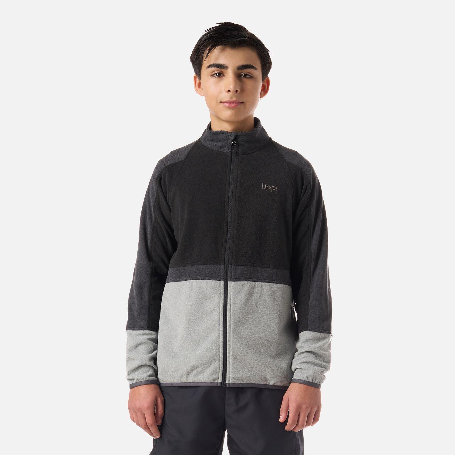 Polar Teen Boy Fireplace Full Zip Sweatshirt Negro Lippi V26-0