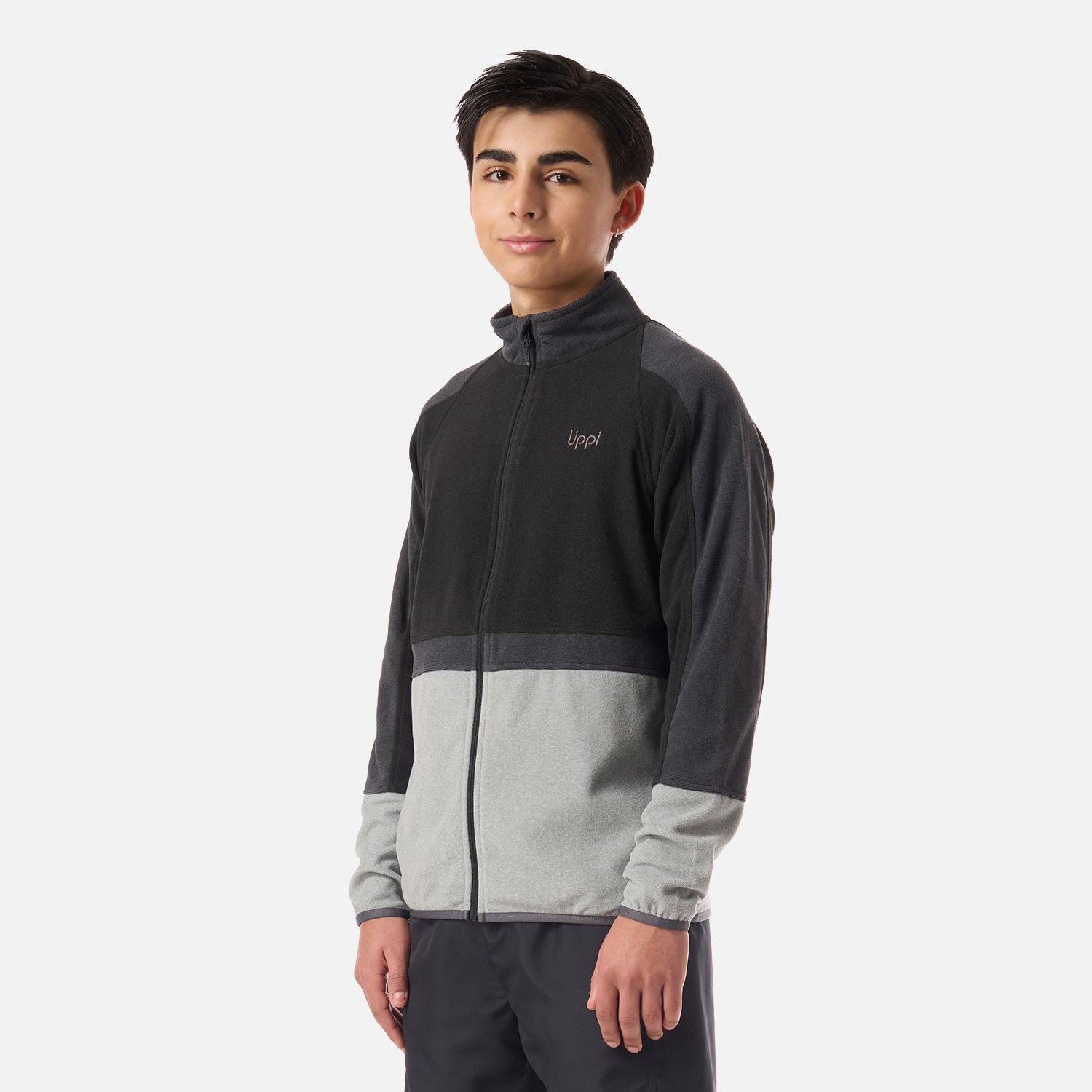 Polar Teen Boy Fireplace Full Zip Sweatshirt Negro Lippi V26-1