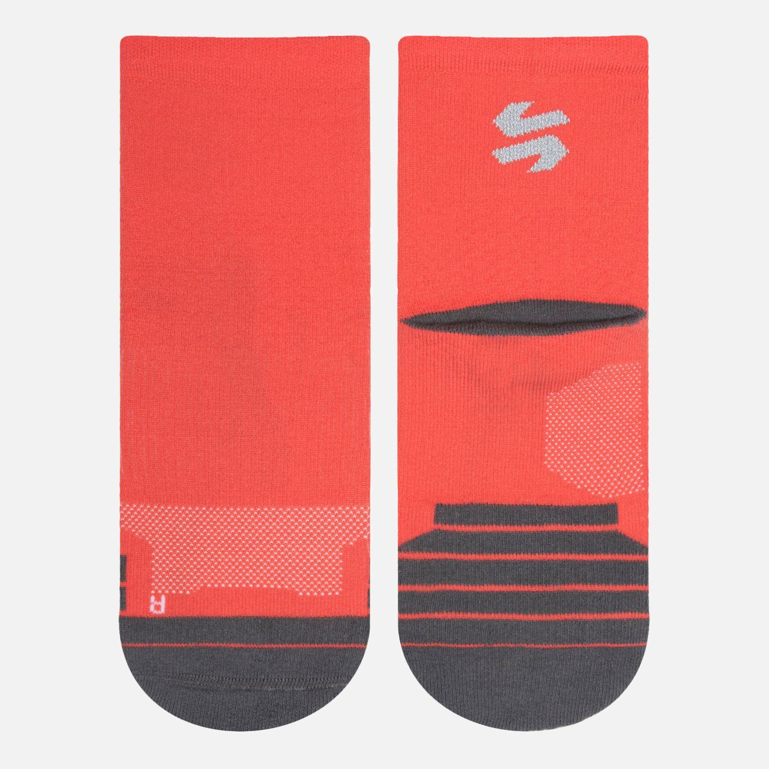 Calcetines Mujer Stride Running Mid Socks Coral Vulcano-3