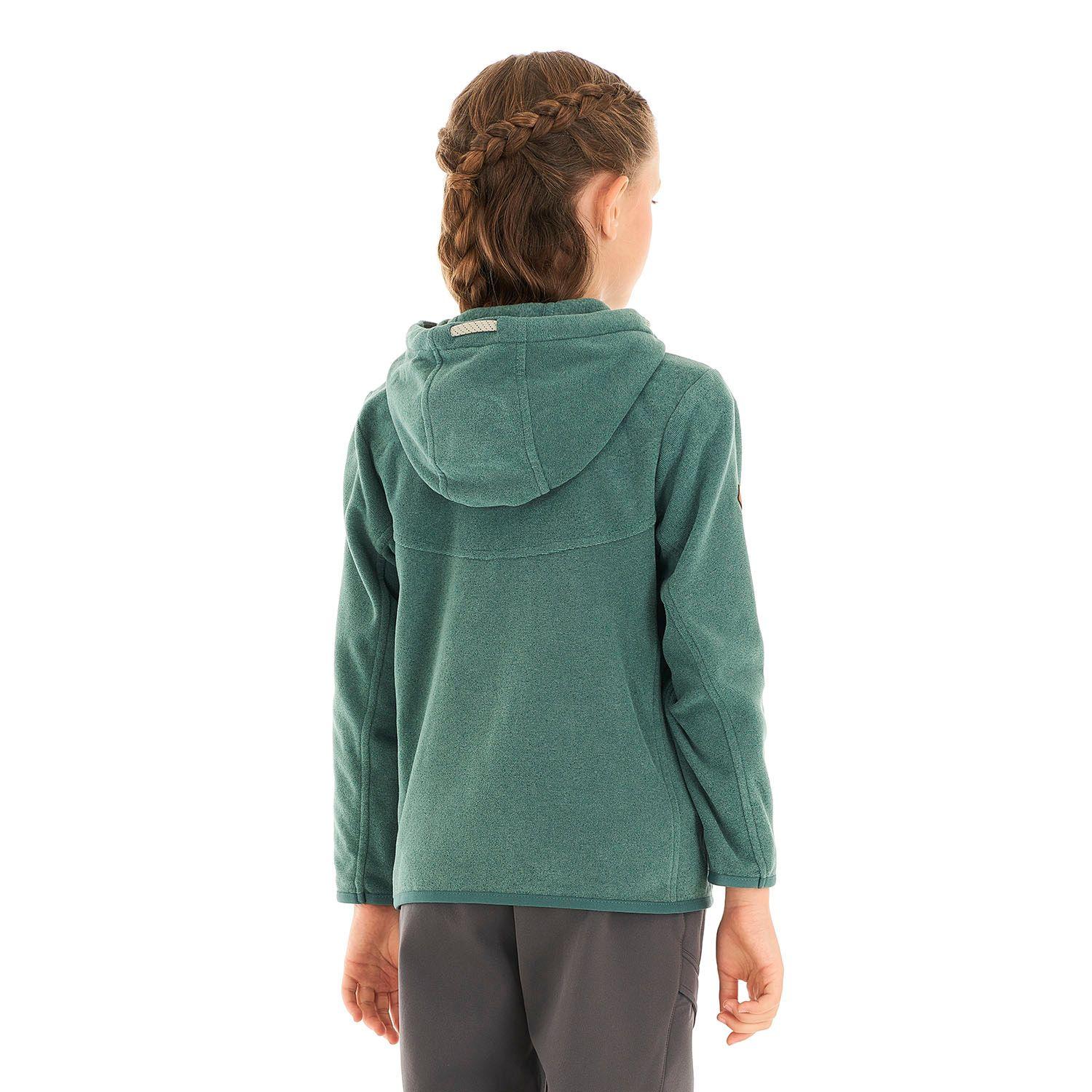 Poleron Niña Stripes Nano-F Full Zip Jade Lippi V21-3