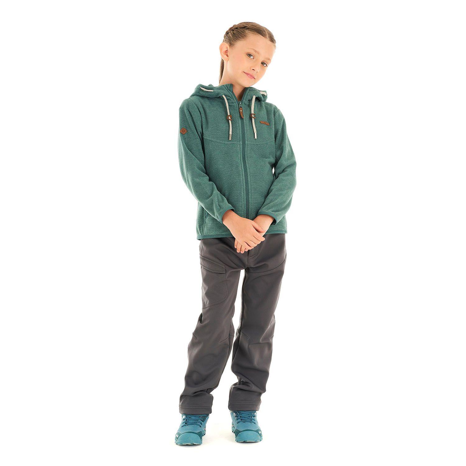 Poleron Niña Stripes Nano-F Full Zip Jade Lippi V21-7