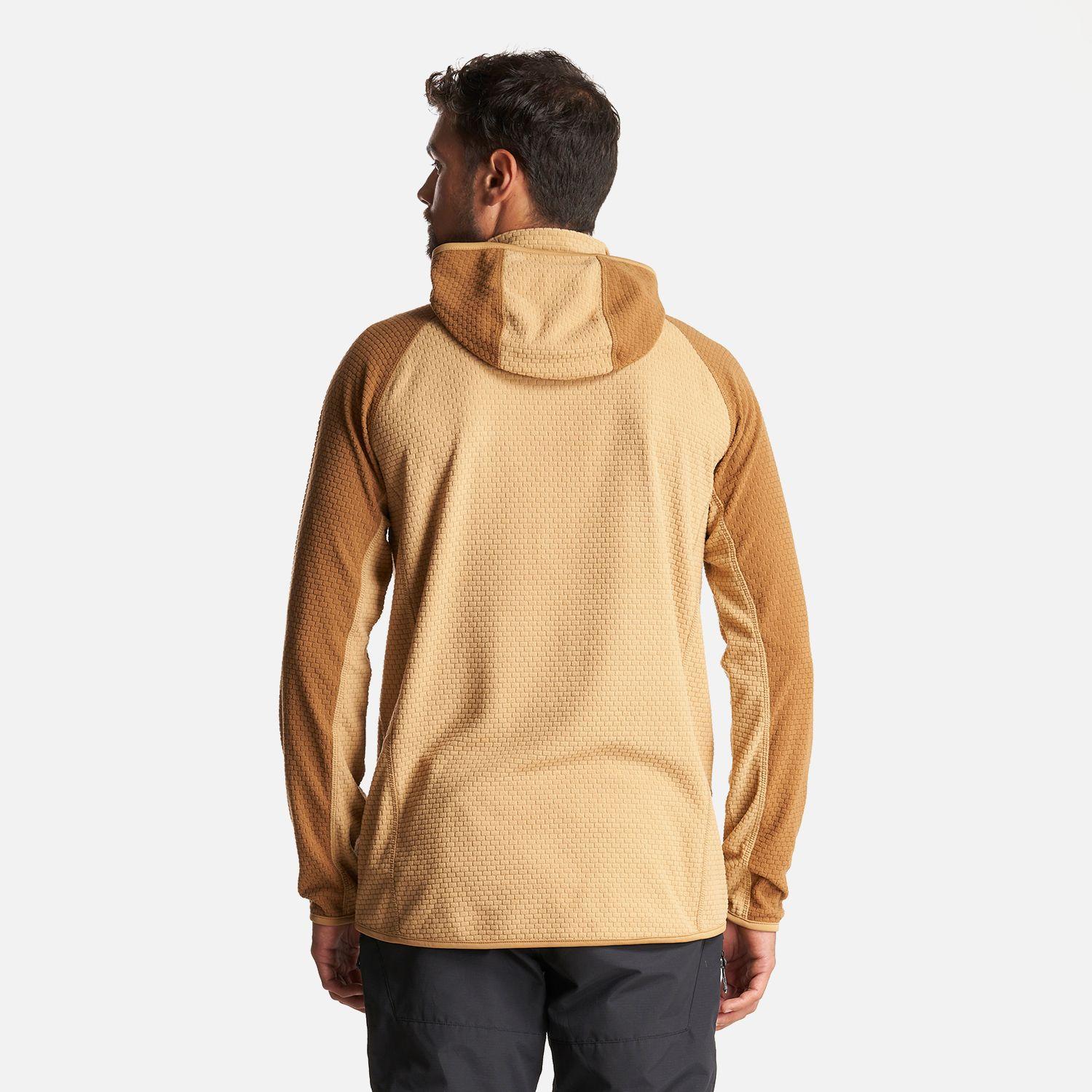 Poleron Hombre Jacaranda Nano-F 1/4 Zip Hoody Taupe Lippi-3