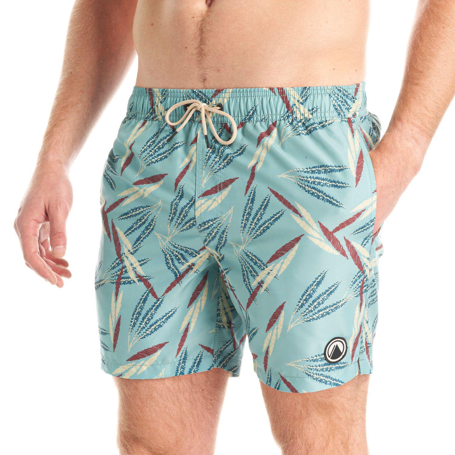 Short Hombre Aqua Swimwear Print Celeste Lippi-7
