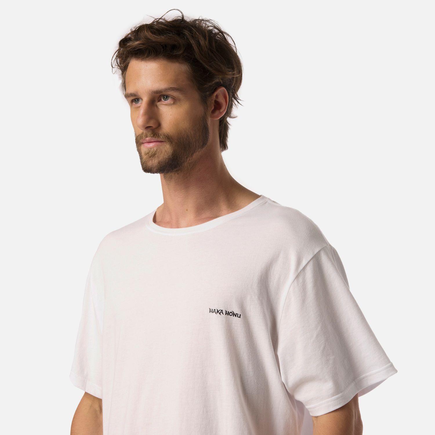 Polera Hombre Polo Blanco Haka Honu-3