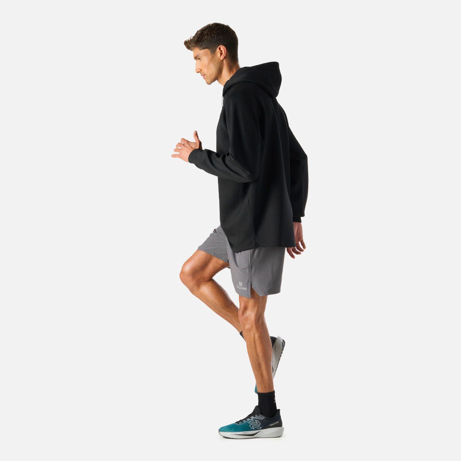 Polerón Hombre Tempo Sweatshirt Hoody Negro Vulcano-2