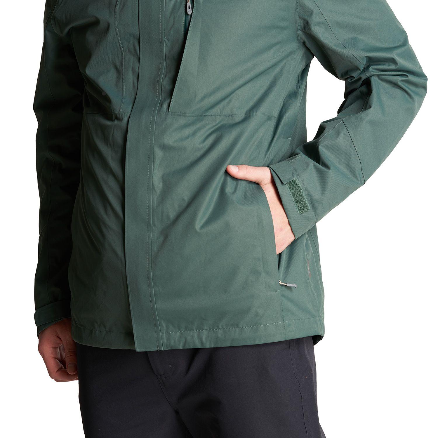 Chaqueta Hombre Tres Cruces Fusion-3 Hoody Jacket Verde Botella Taupe Lippi-6