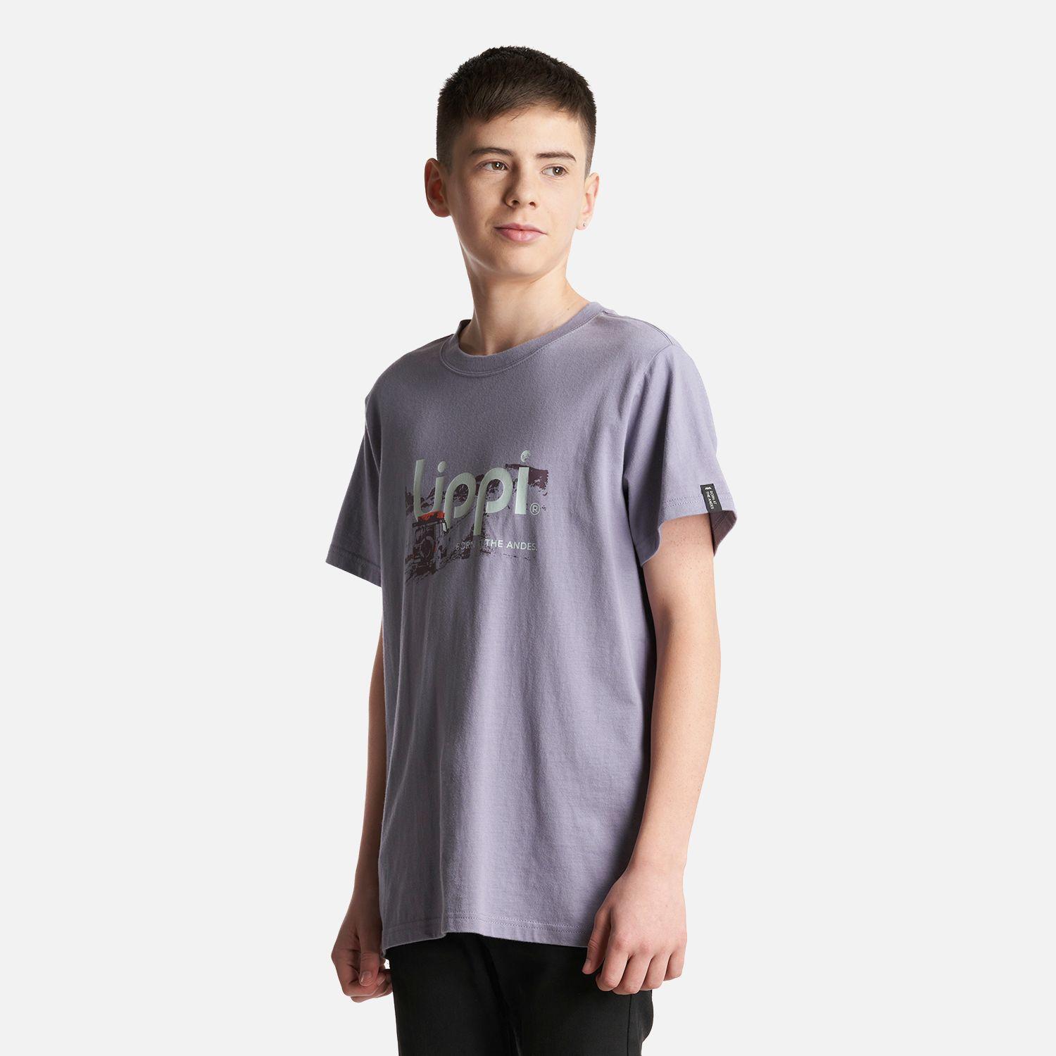 Polera Teen Boy Logo Lippi T-Shirt Morado Claro Lippi-2