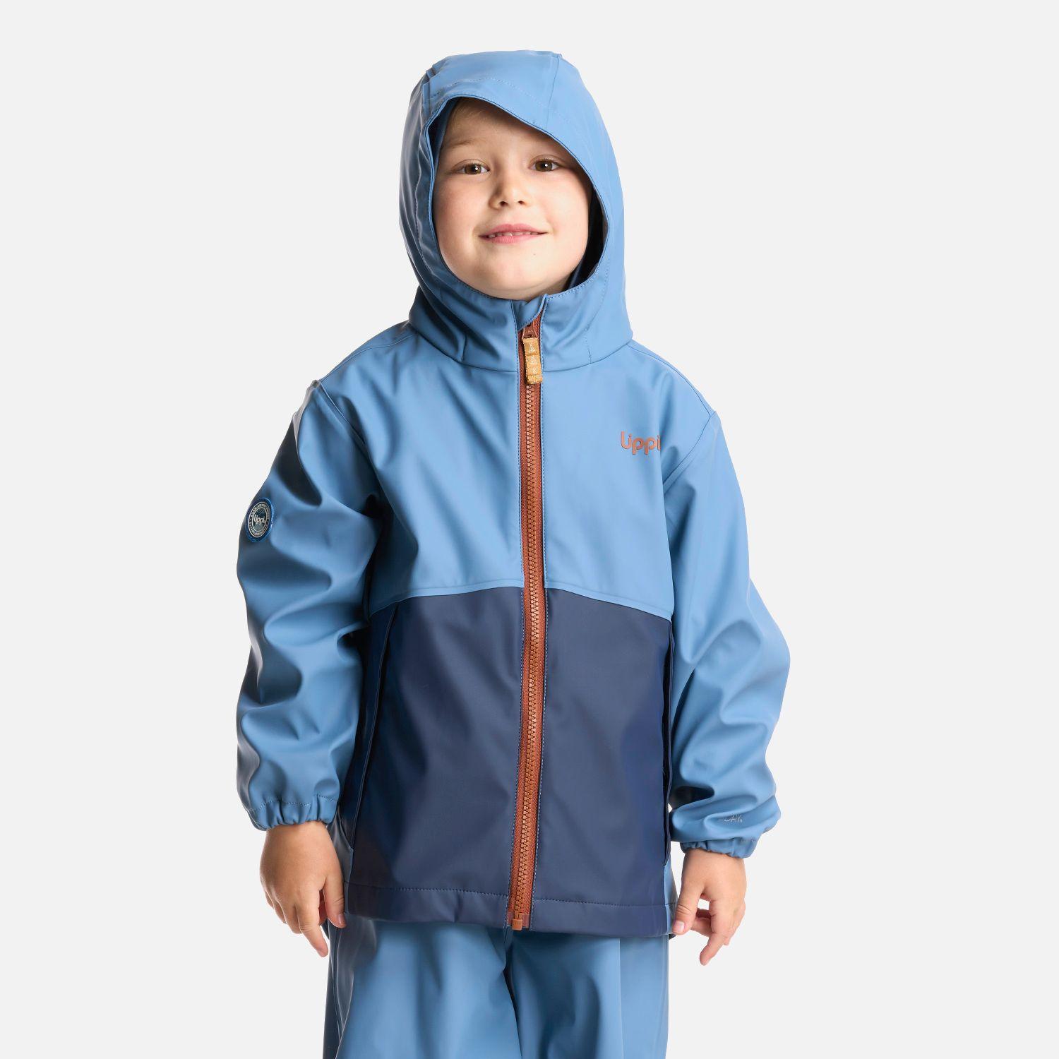 Chaqueta Niño Muddy B-Dry Hoody Jacket Azul Grisaceo Lippi-1