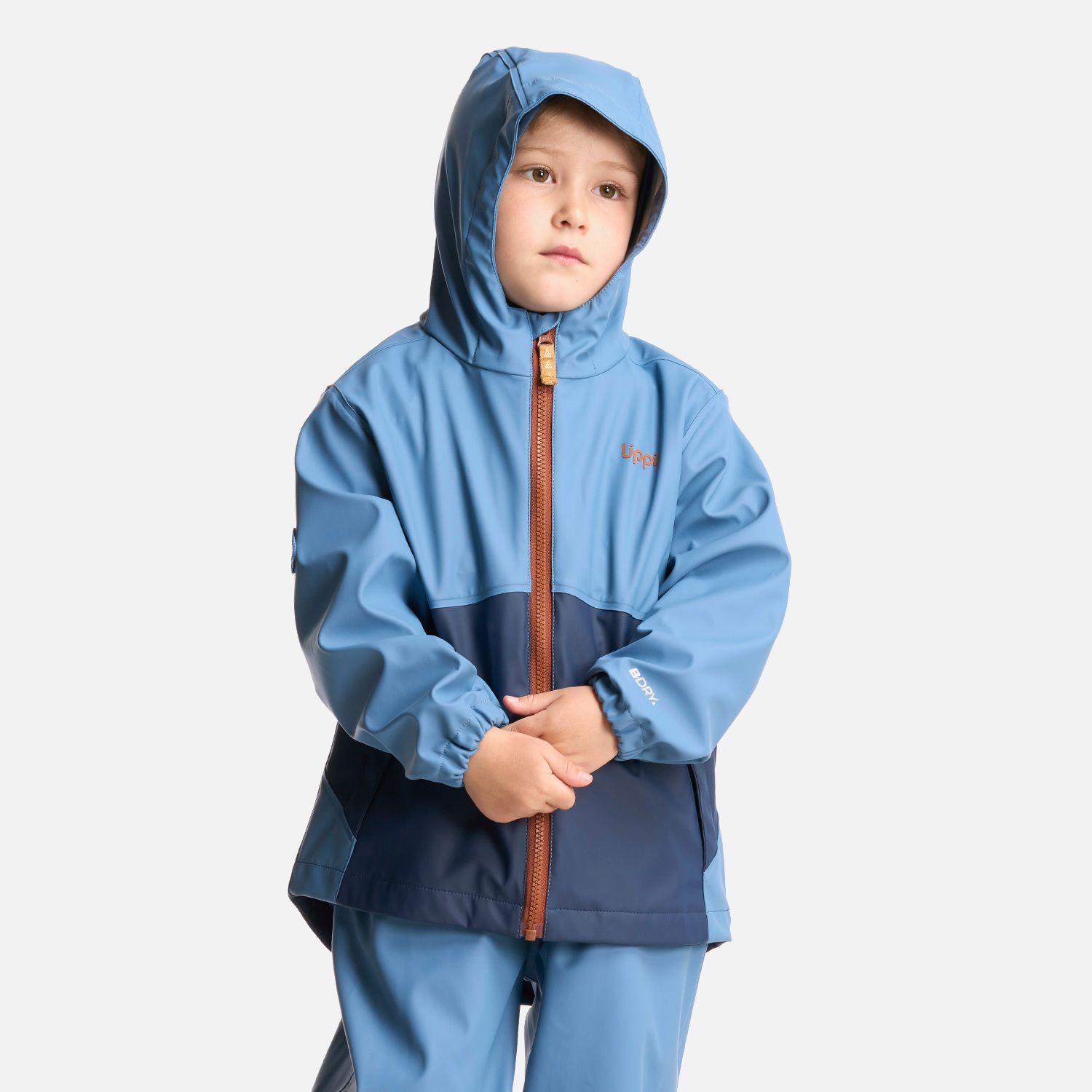Chaqueta Niño Muddy B-Dry Hoody Jacket Azul Grisaceo Lippi-2
