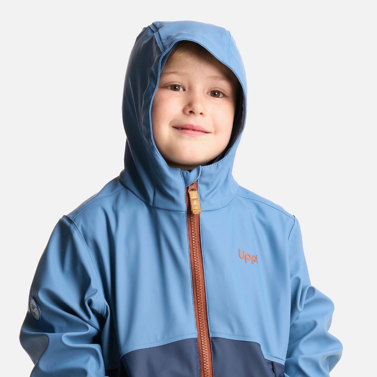 Chaqueta Niño Muddy B-Dry Hoody Jacket Azul Grisaceo Lippi-4