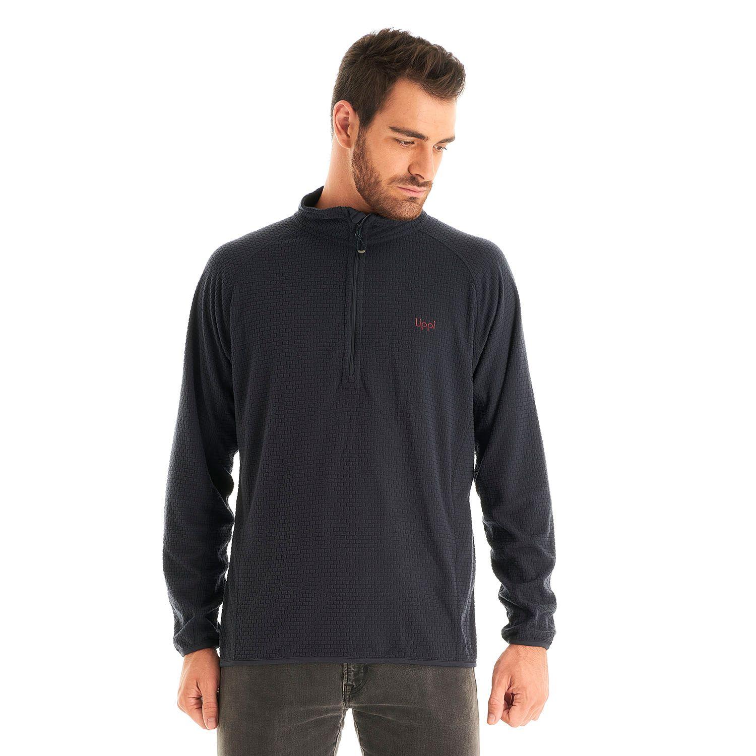 Poleron Hombre Jacaranda Nano-F 14 Zip Azul Marino Lippi V23-1