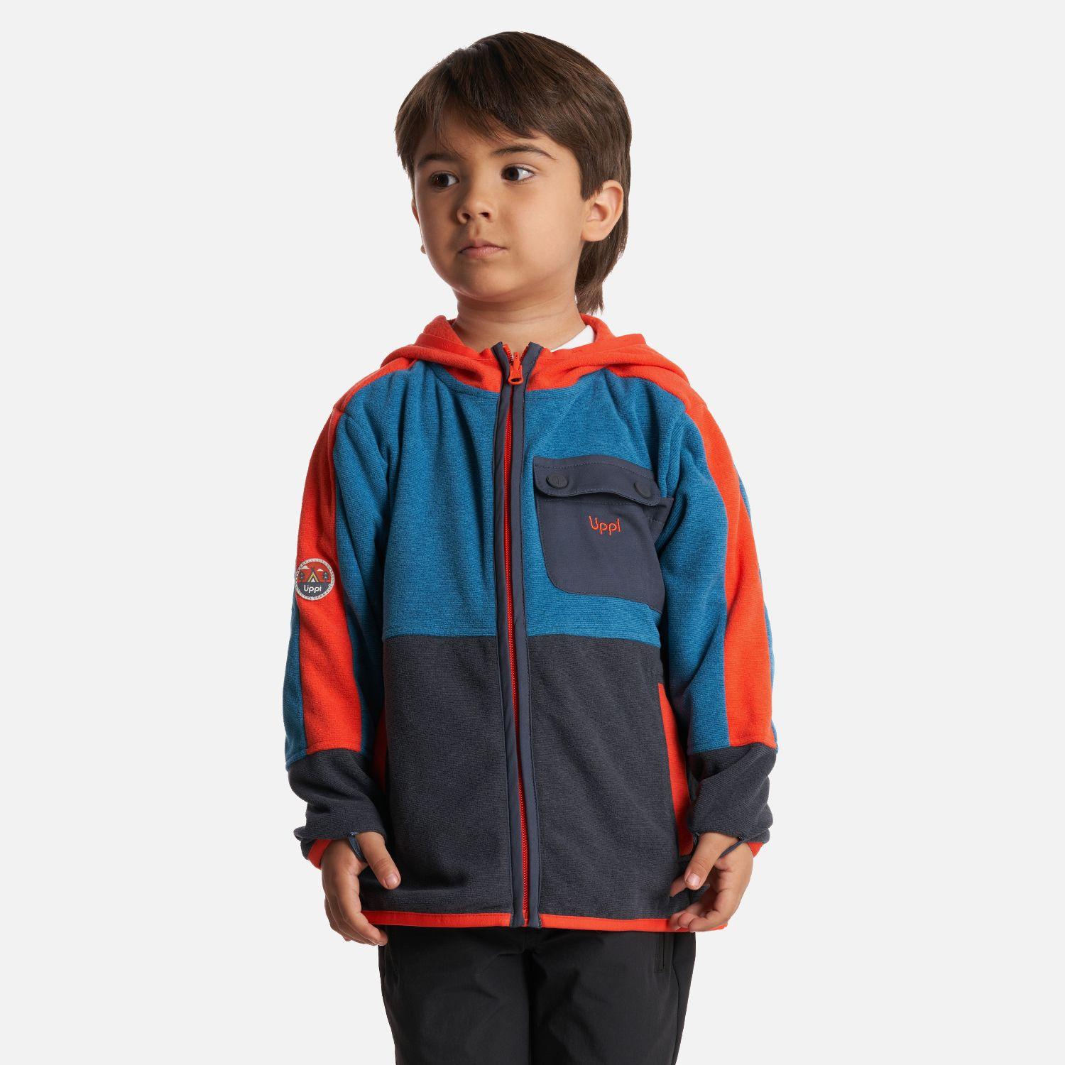 Poleron Niño FirePlace Hoody Sweatshirt Azul Lippi-1