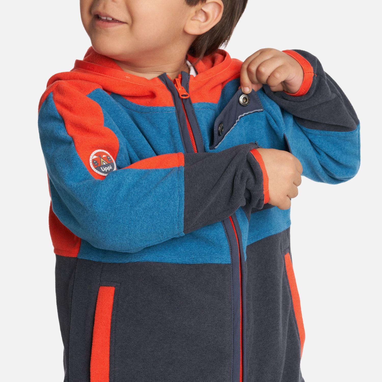 Poleron Niño FirePlace Hoody Sweatshirt Azul Lippi-4