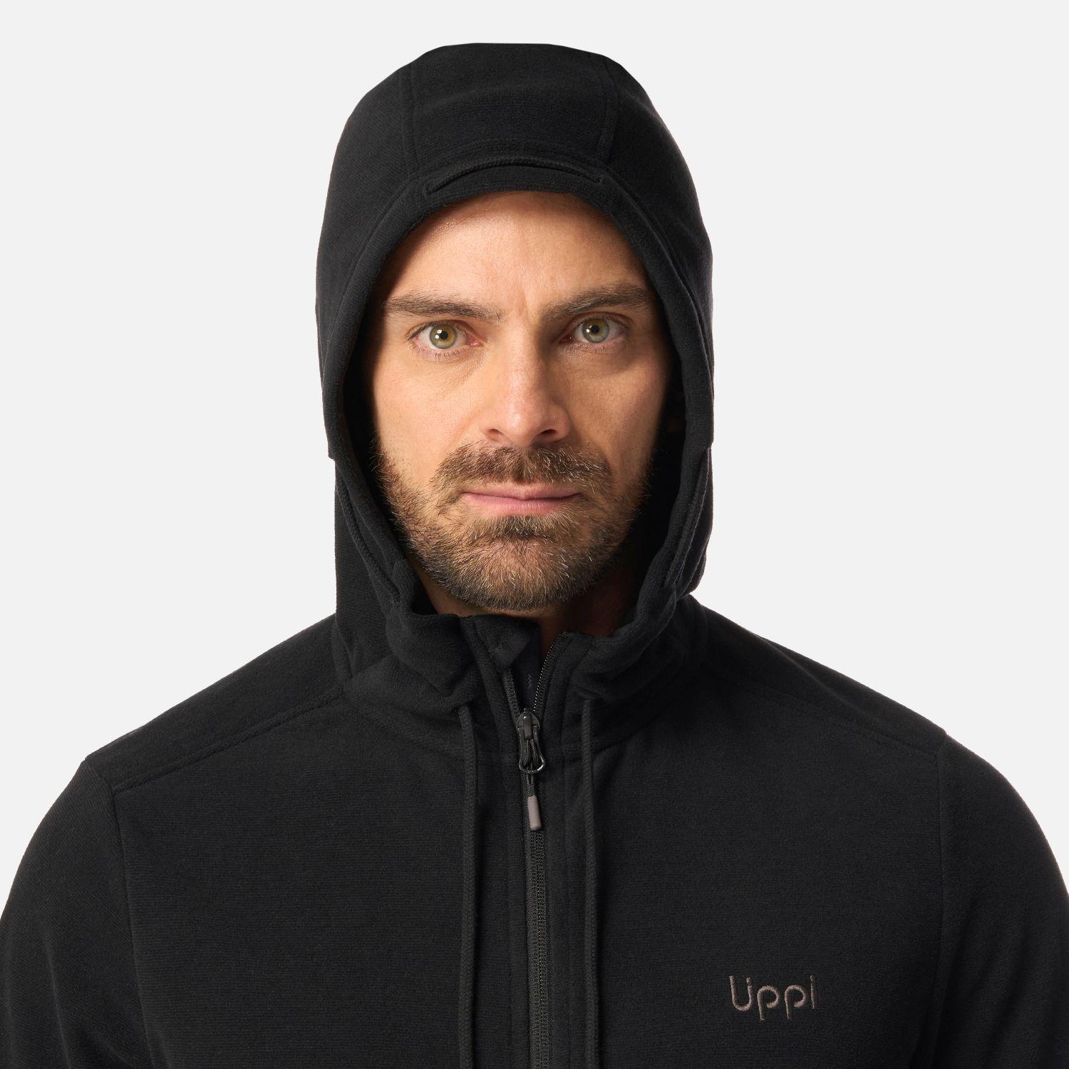 Polar Hombre Stripes Nano-F Full Zip Hoody Negro Lippi I26-3