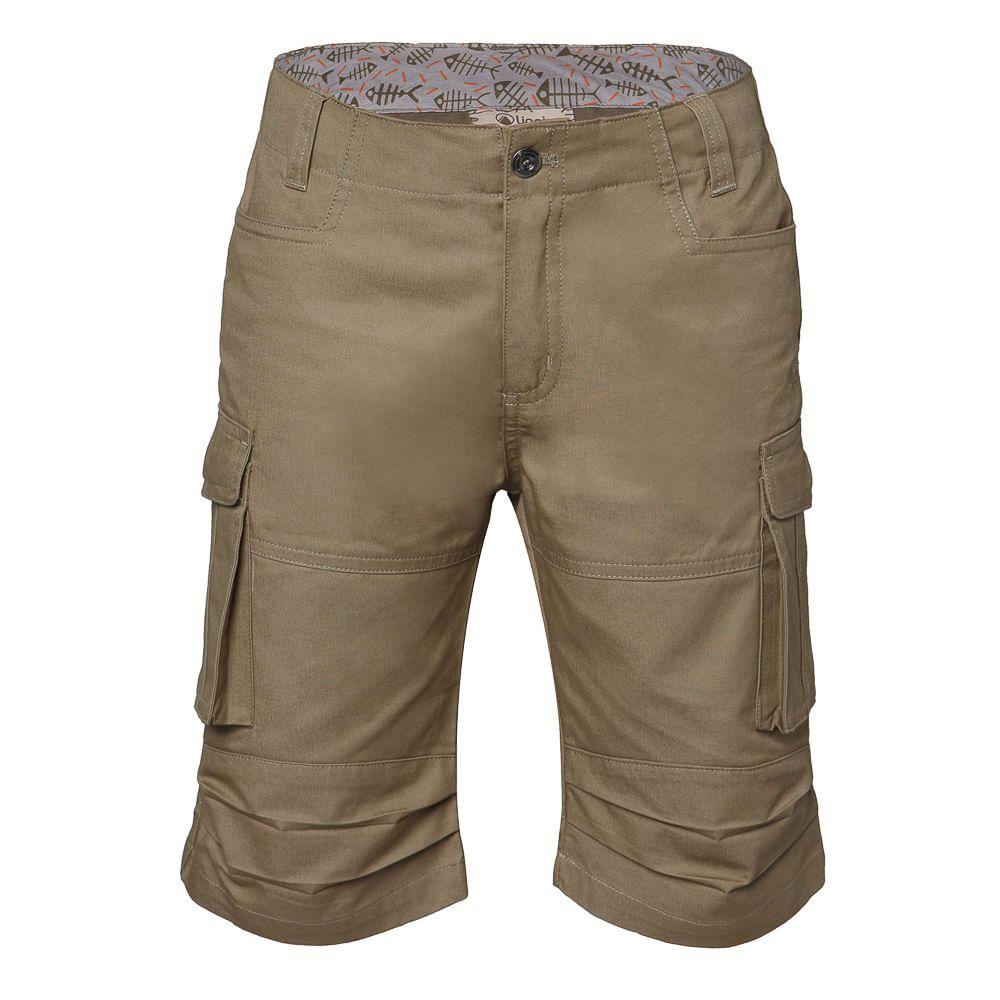 Short Niño Travel Time Shorts Verde Militar Lippi-0