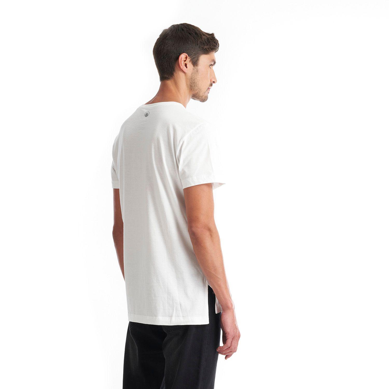 Polera Hombre Henley Organic T-Shirt Blanco Lippi-4