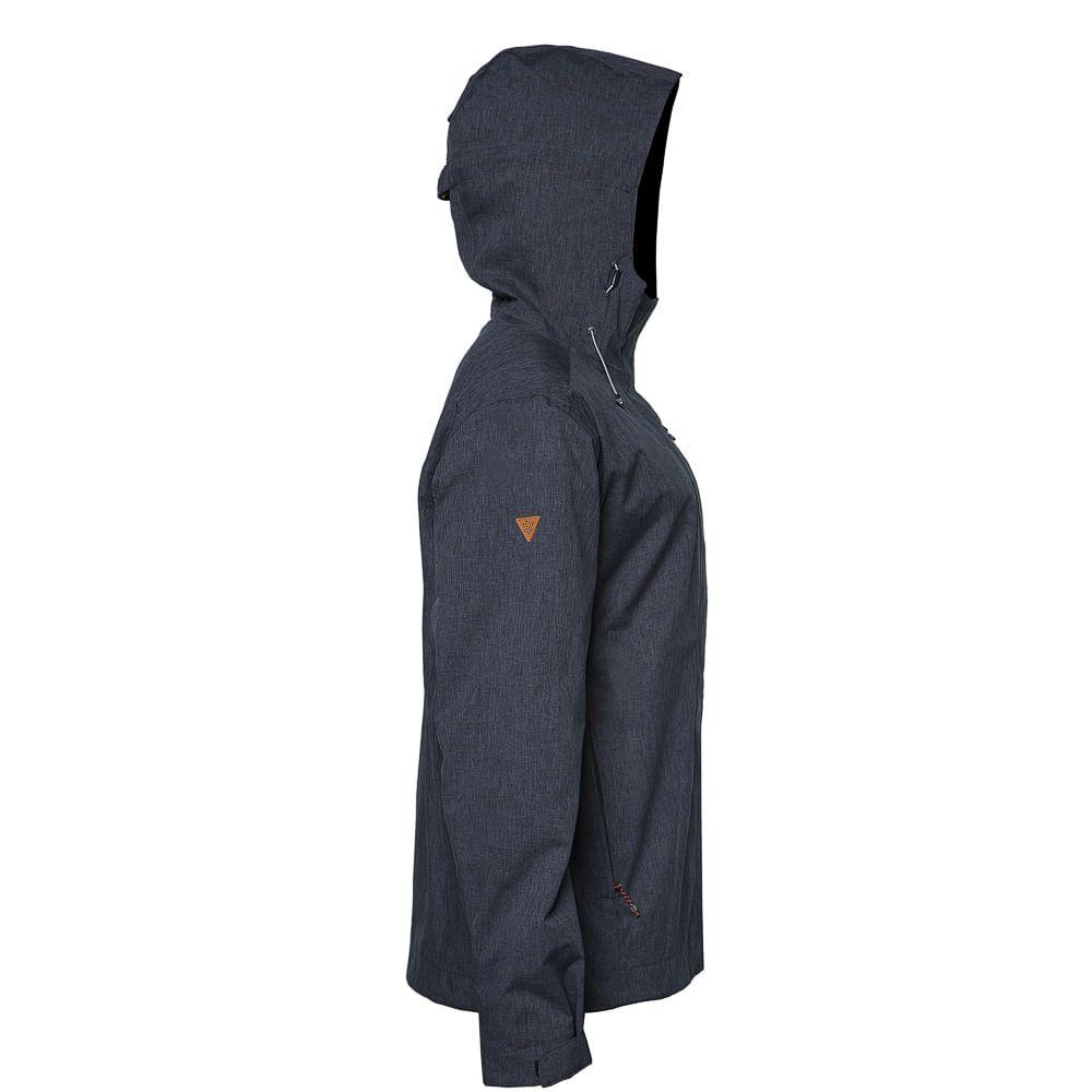 Chaqueta Hombre Drizzle B-Dry Hoody Jacket Melange Negro Lippi-1