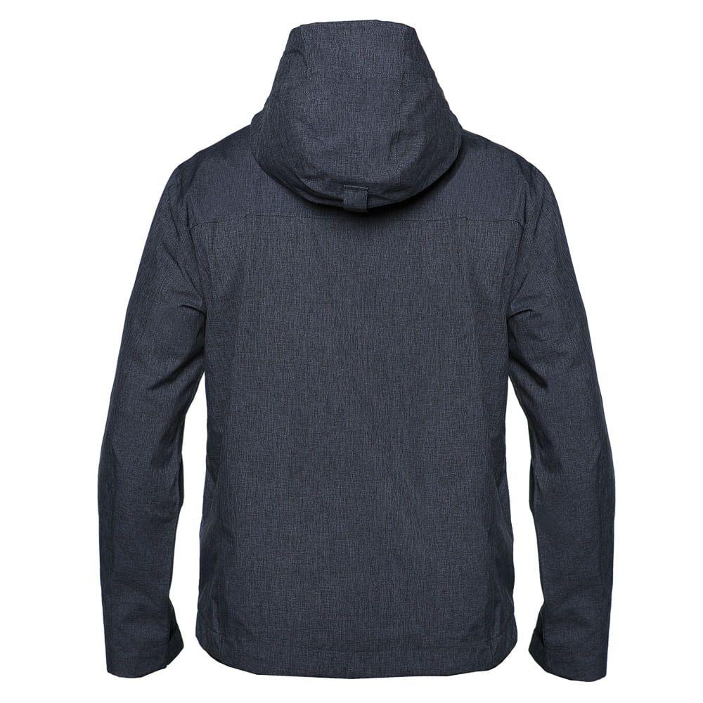 Chaqueta Hombre Drizzle B-Dry Hoody Jacket Melange Negro Lippi-2