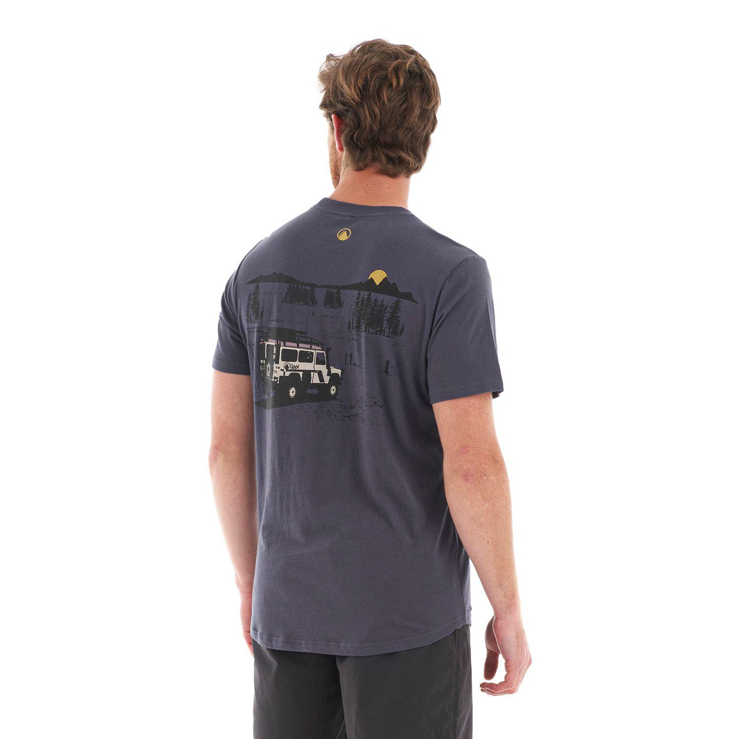 Polera Hombre Road Trip UV-Stop T-Shirt Azul Piedra Lippi-4