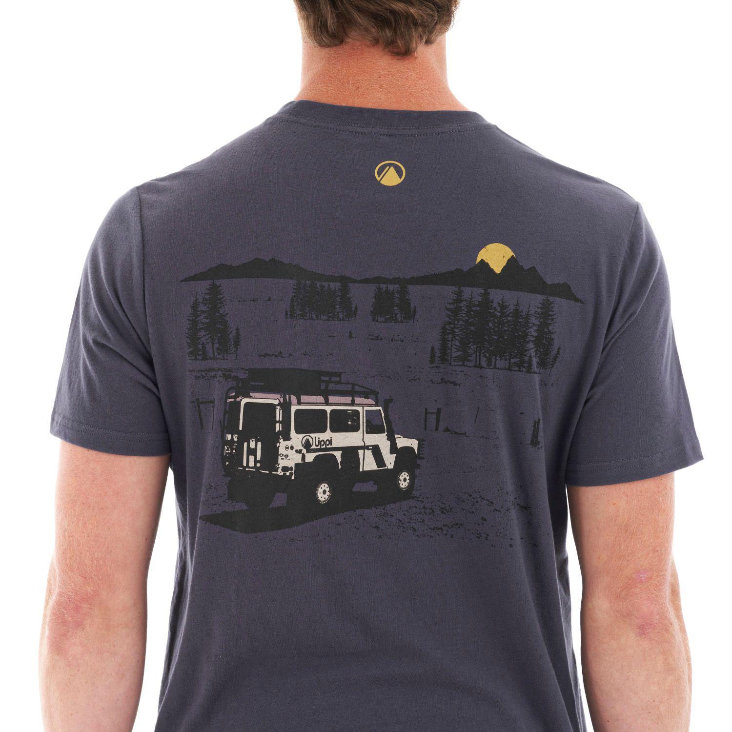 Polera Hombre Road Trip UV-Stop T-Shirt Azul Piedra Lippi-6