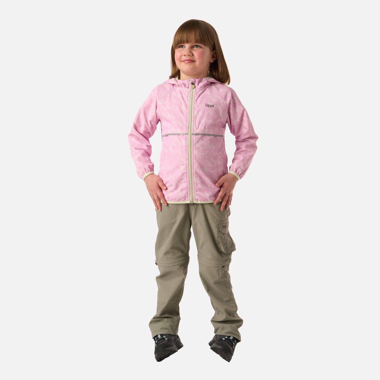 Chaqueta Niña Nightfall Windbreaker Hoody Jacket Print Rosa Lippi V26-5
