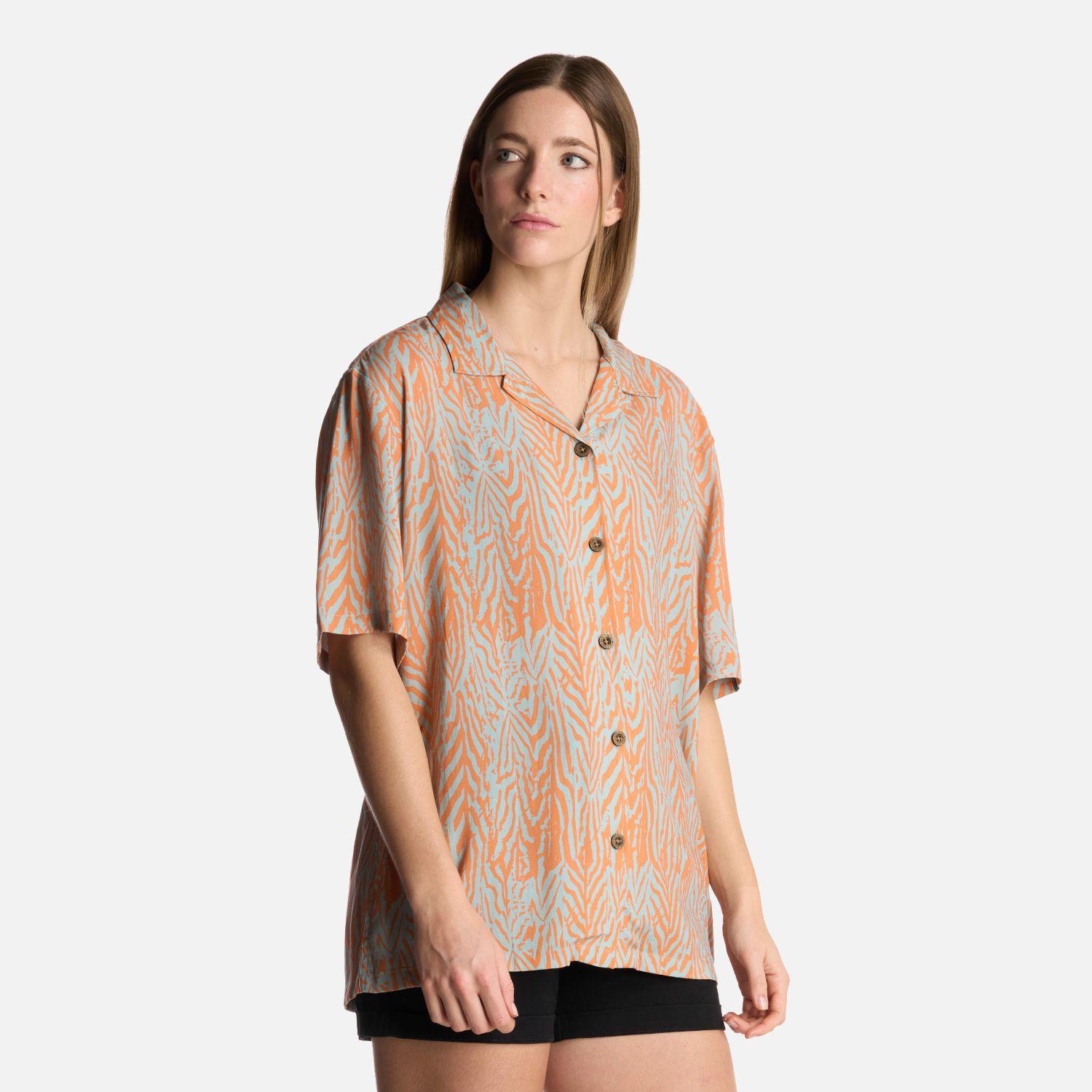 Camisa Mujer Marmolada Print Salmon Haka Honu-1