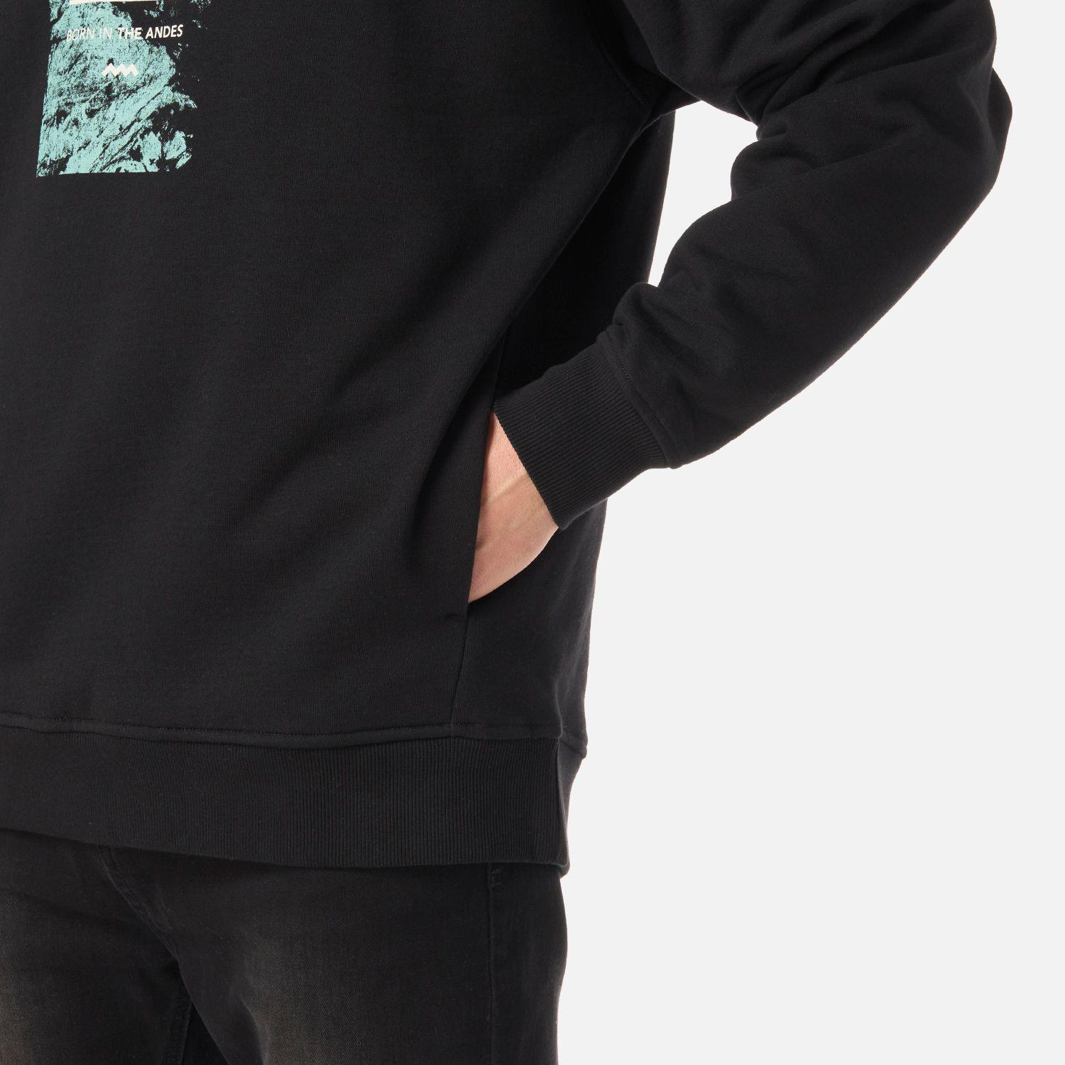Polerón Hombre Insigne Hoody Sweatshirt Front Print Negro Lippi V26-4