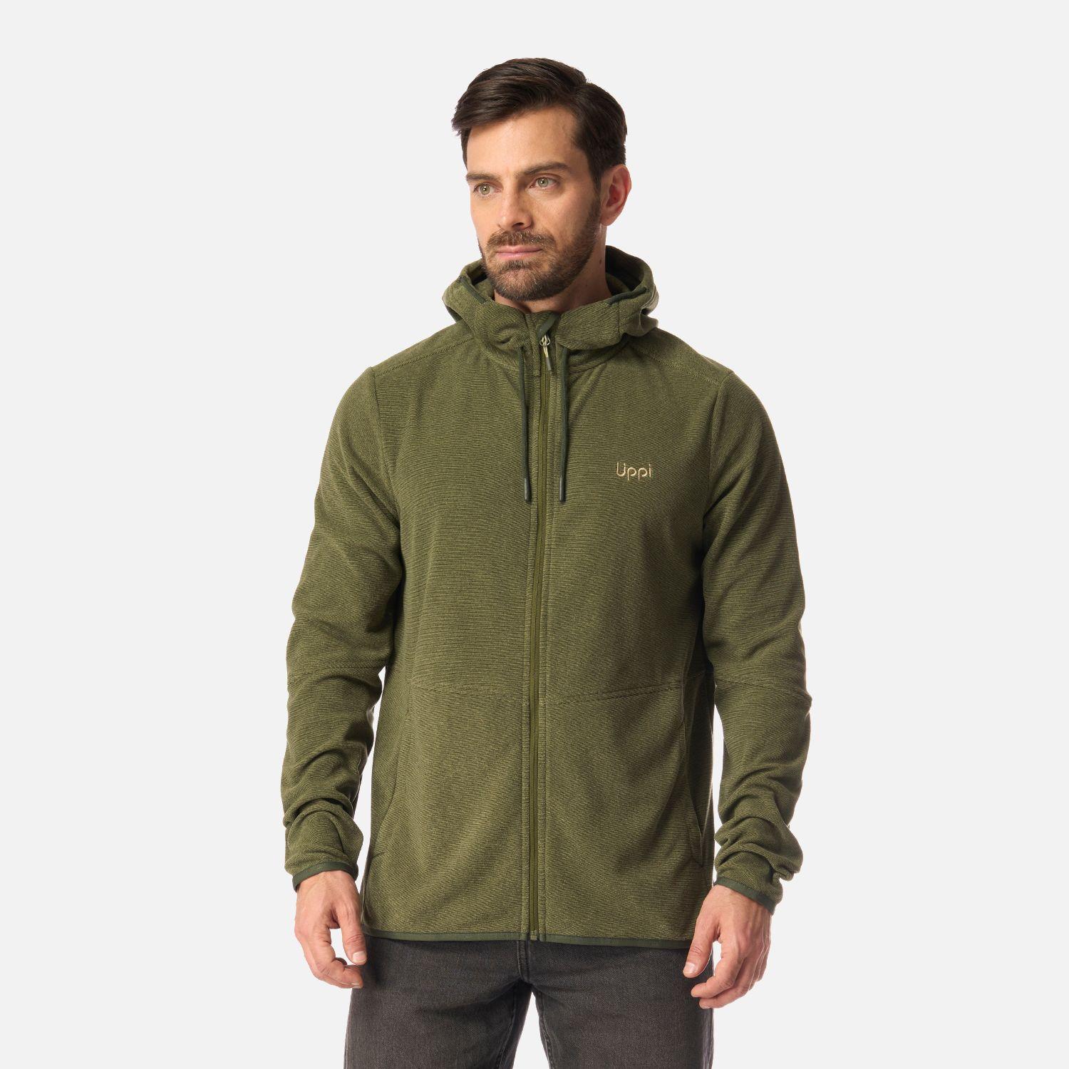 Polar Hombre Stripes Nano-F Full Zip Hoody Verde Militar Lippi I26-0