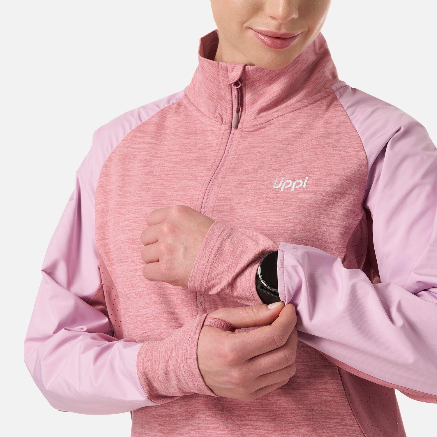 Polerón Mujer Egger 1/4 Zip Rosa Oscuro Lippi V26-3