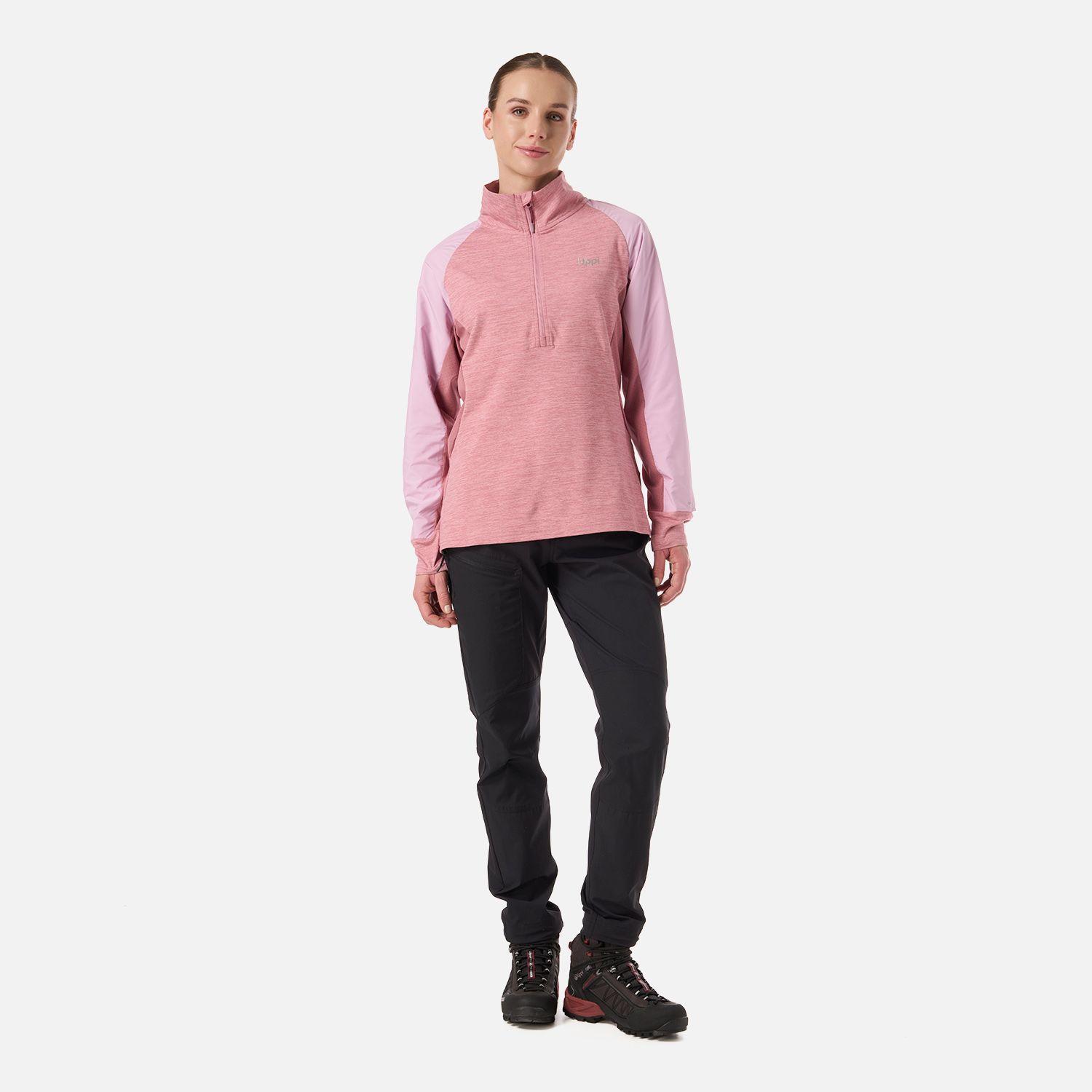 Polerón Mujer Egger 1/4 Zip Rosa Oscuro Lippi V26-4