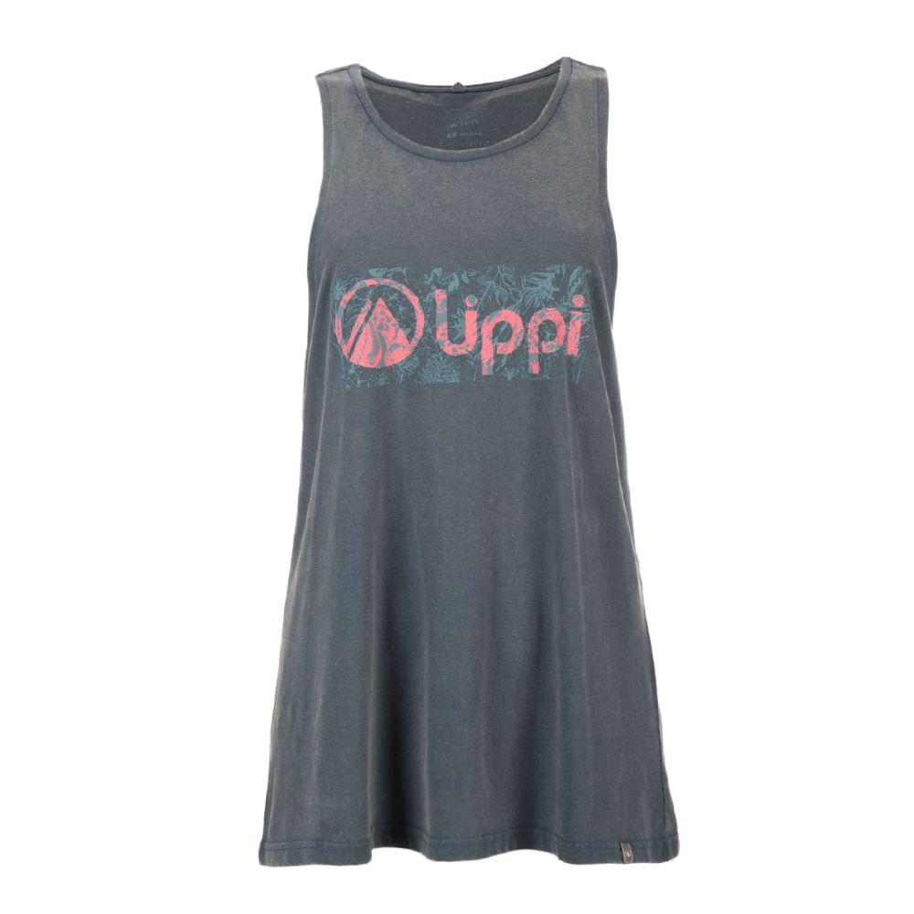 Polera Mujer Comfy UV-Stop T-Shirt Azul Petroleo Lippi-0